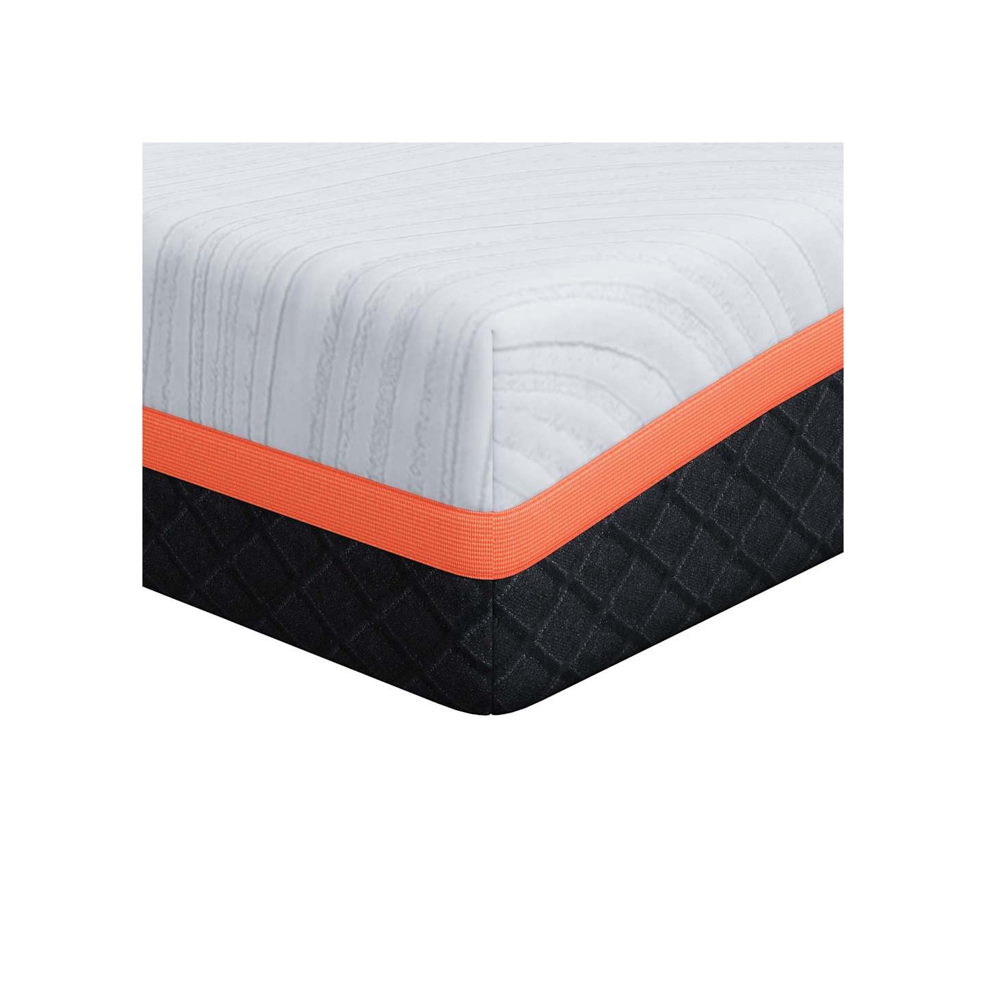 Matelas Moyennement ferme 120 x 200 cm Blanc et Gris