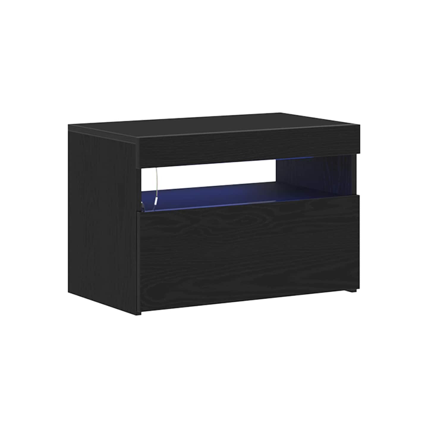 Cabinet de chevet Chêne noir 60 x 35 x 40 cm Bois d'ingénierie