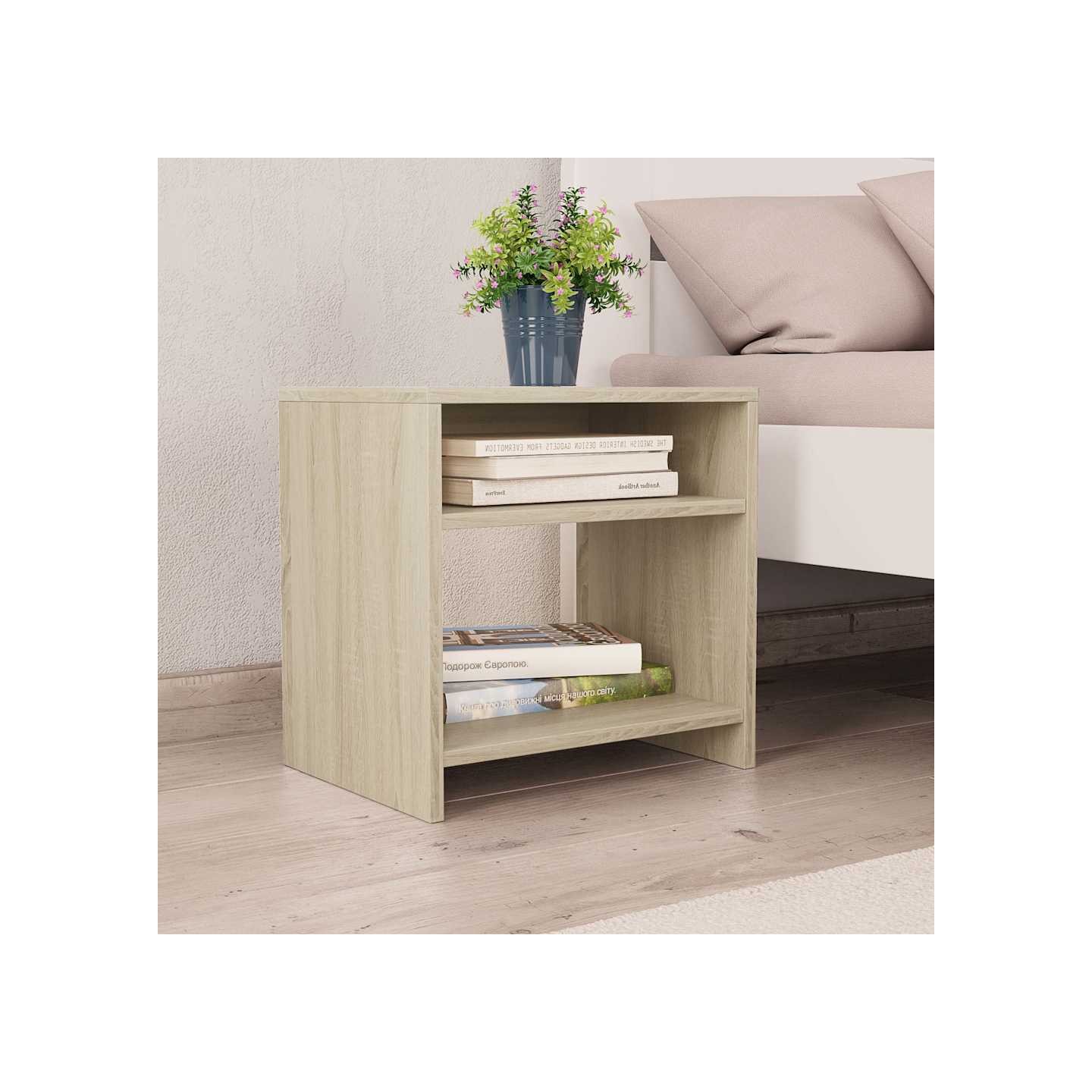 Tables de chevet 2pcs Chêne sonoma 40x30x40cm Bois d'ingénierie