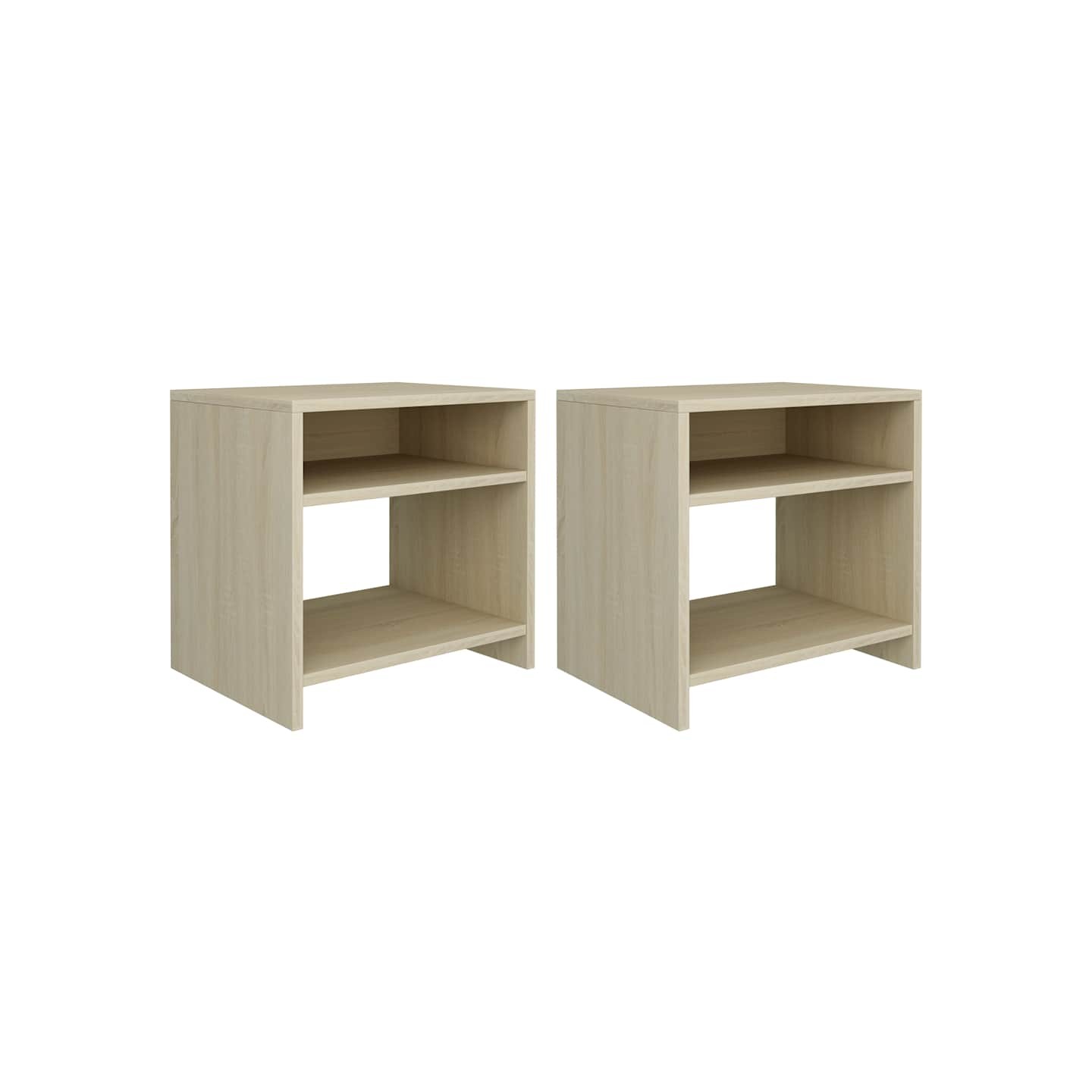 Tables de chevet 2pcs Chêne sonoma 40x30x40cm Bois d'ingénierie