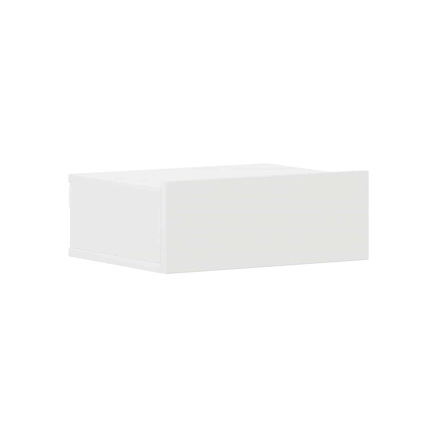 Table de chevet flottante Blanc 40x30x15 cm Bois d'ingénierie