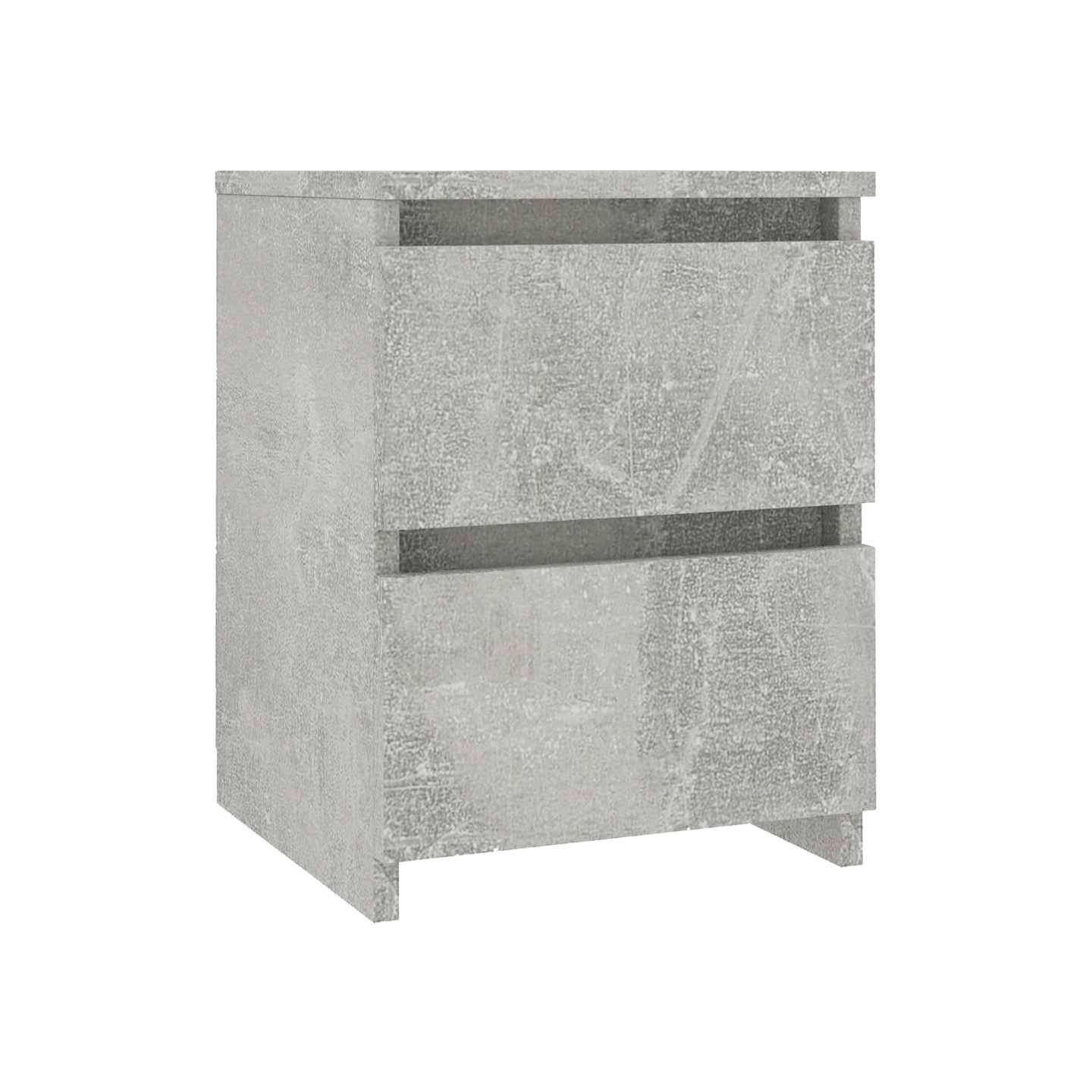 Table de chevet Gris béton 30x30x40 cm Bois d’ingénierie