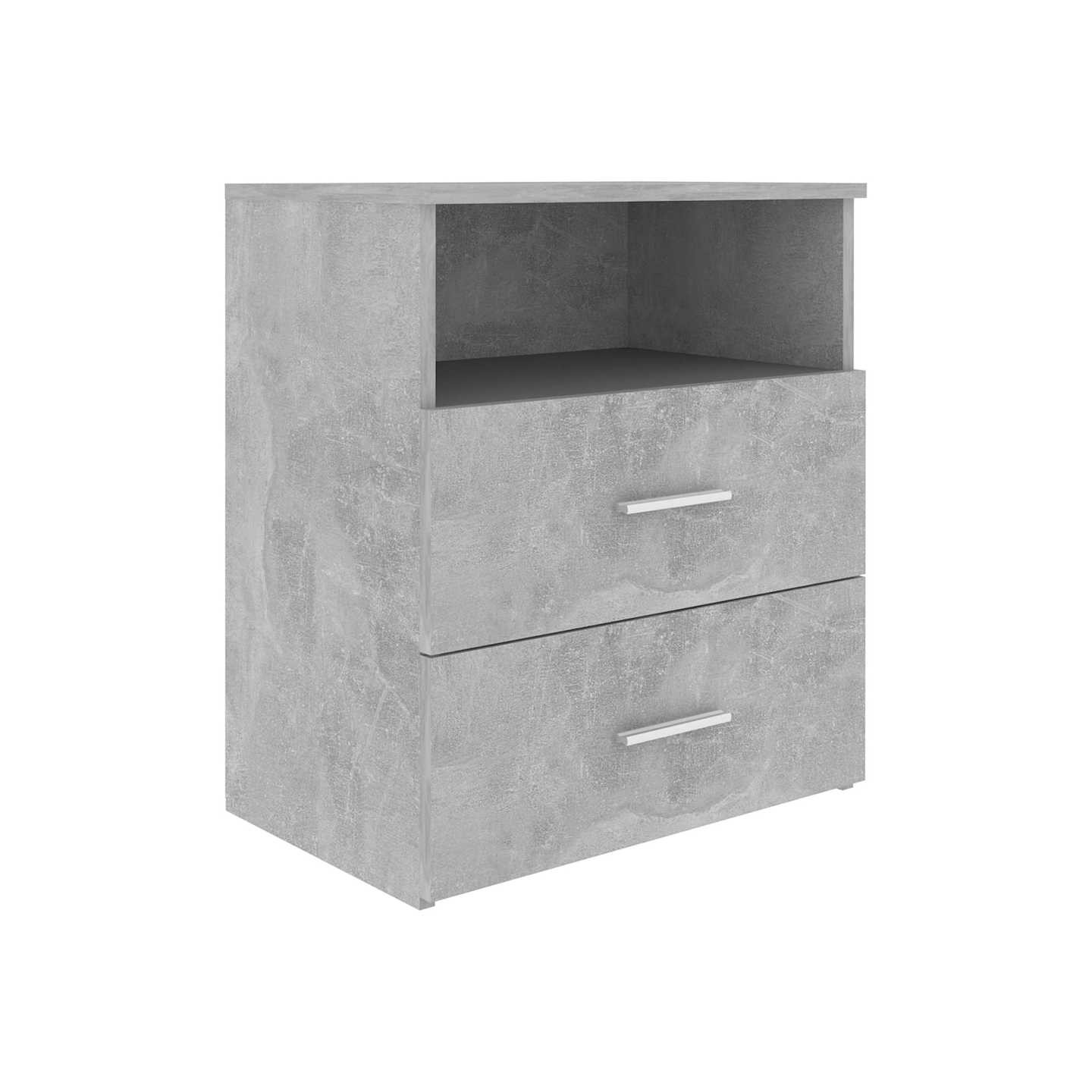 Table de chevet Gris béton 50x32x60 cm