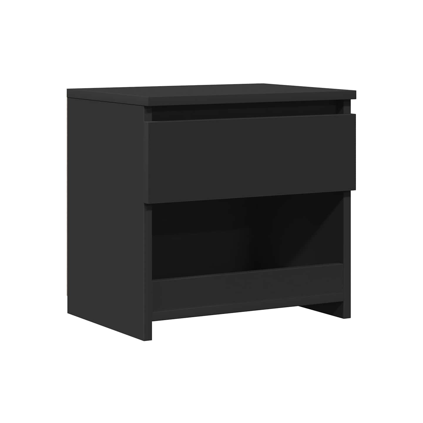 Table de chevet Noir 40x30x39 cm Bois d’ingénierie