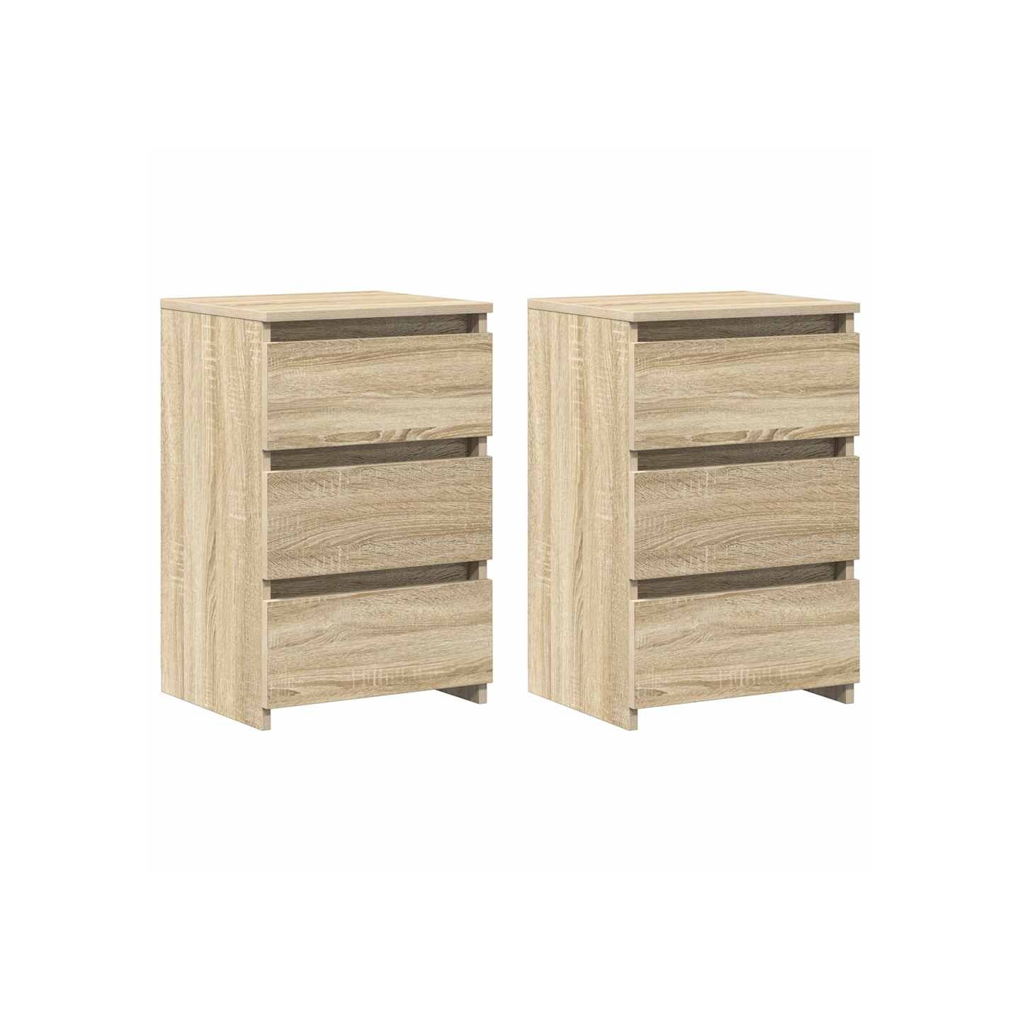 Tables de chevet 2pcs chêne sonoma 40x35x62,5cm bois ingénierie