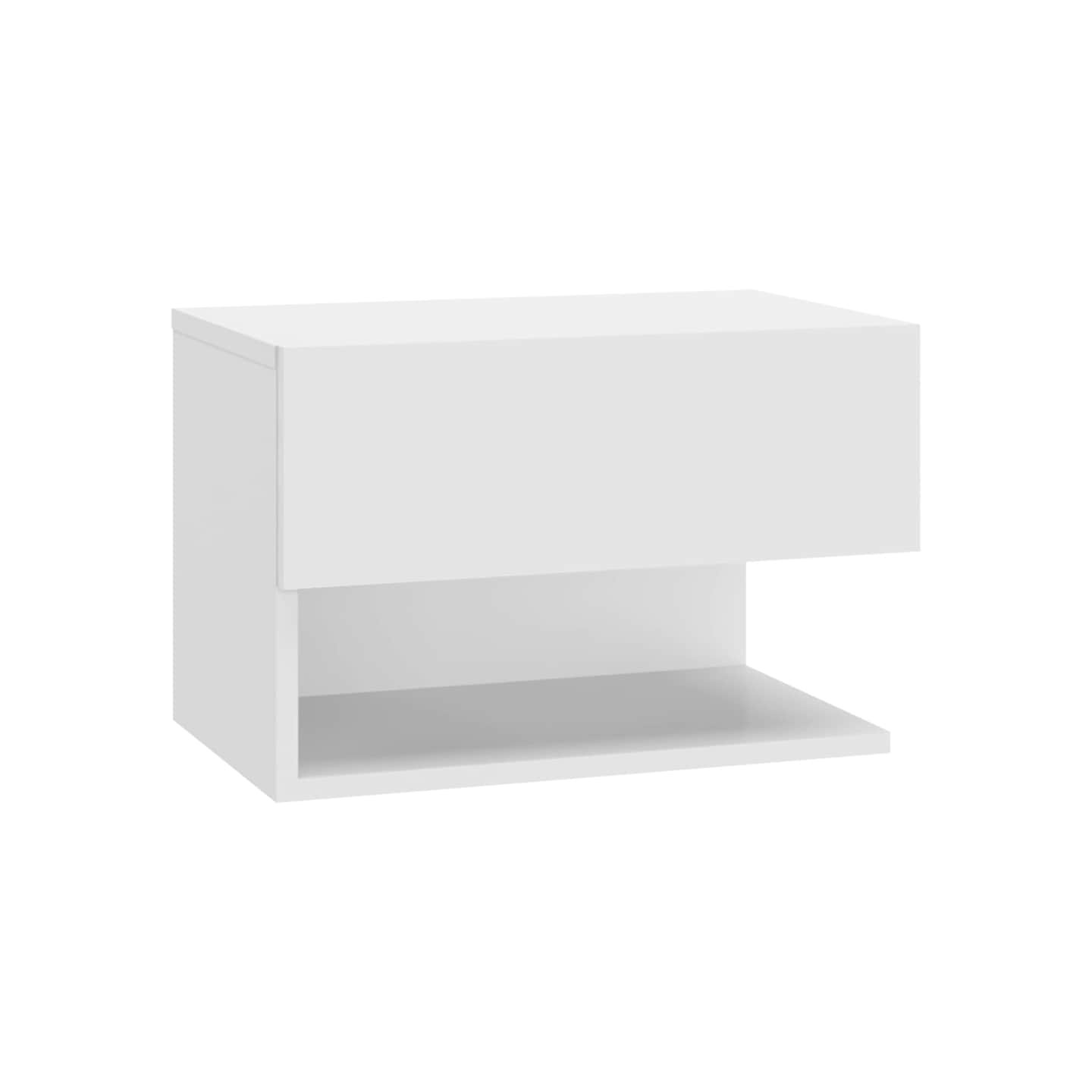 Table de chevet murale Blanc