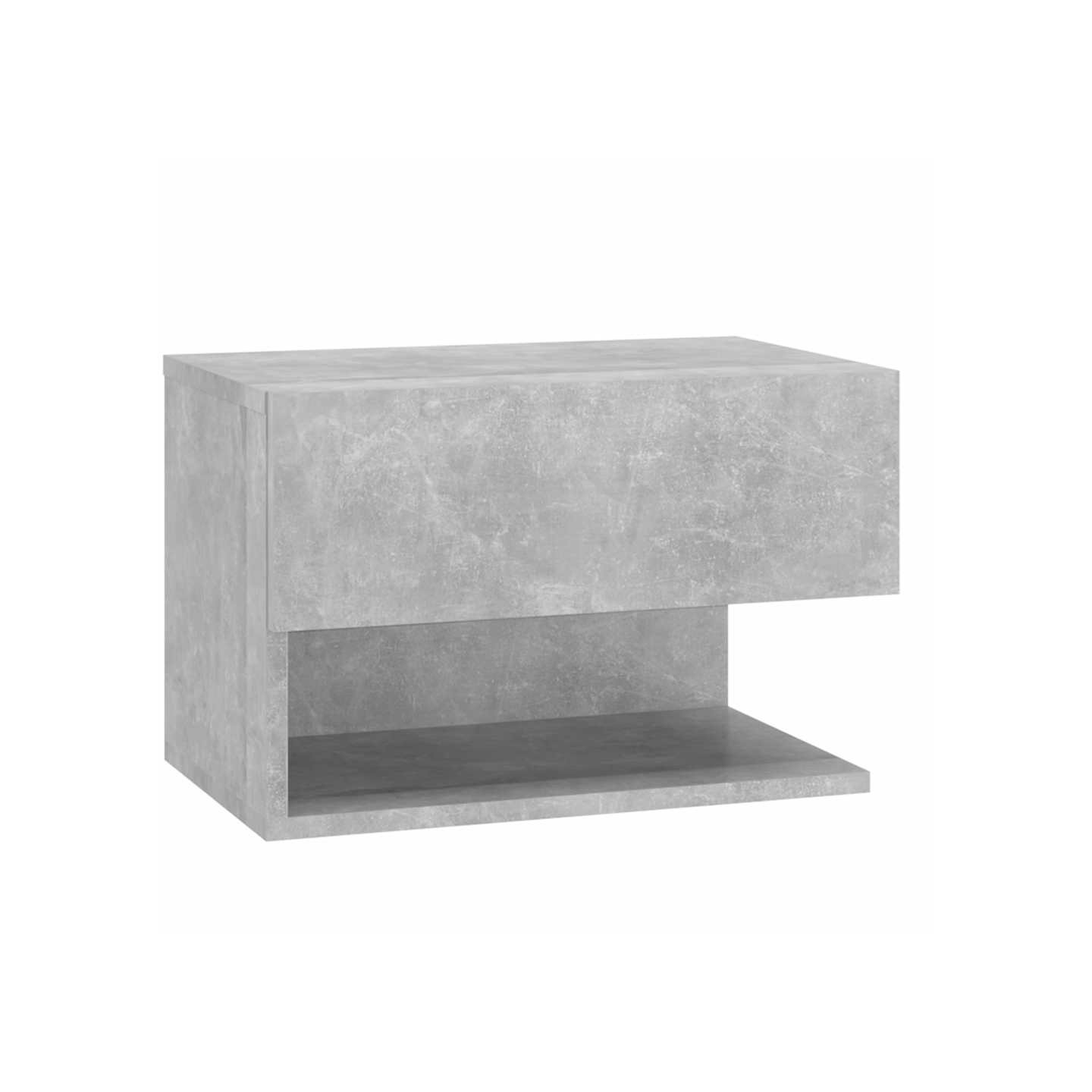 Table de chevet murale Gris béton