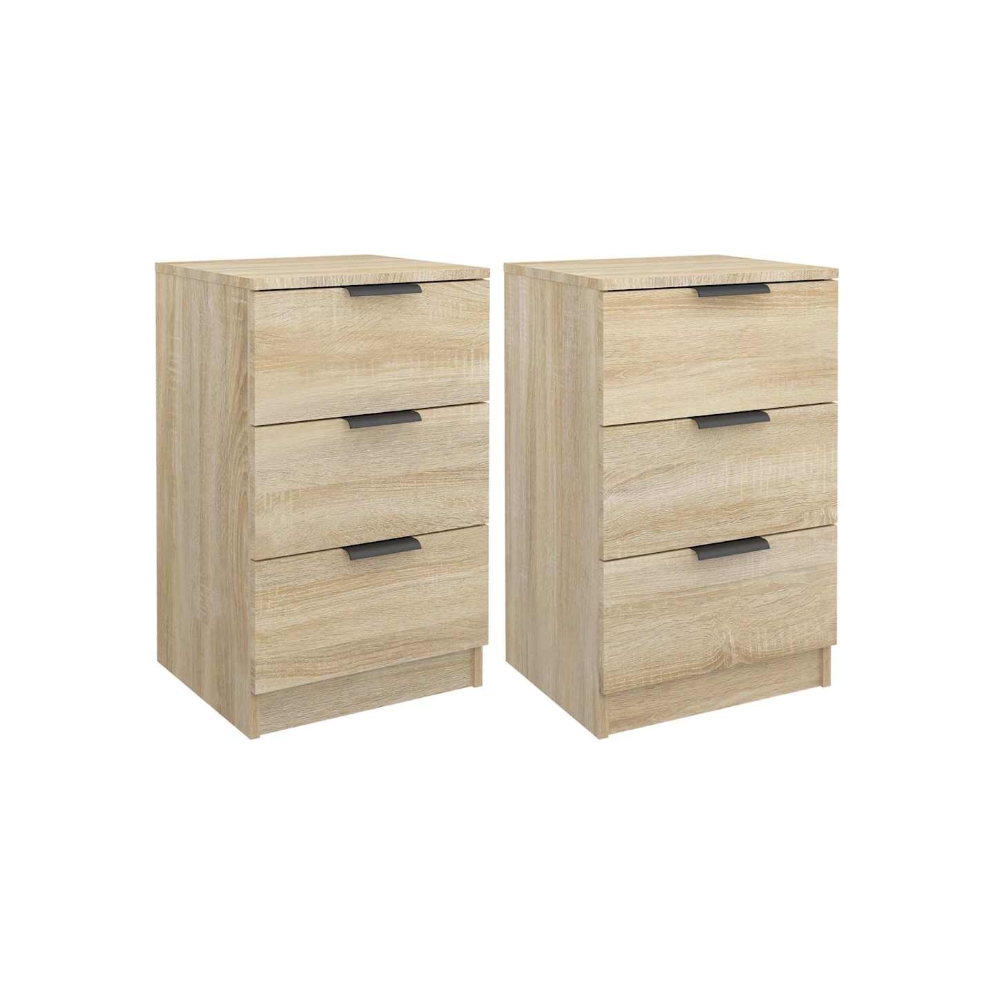 Tables de chevet 2 pcs Chêne sonoma 40x36x65 cm