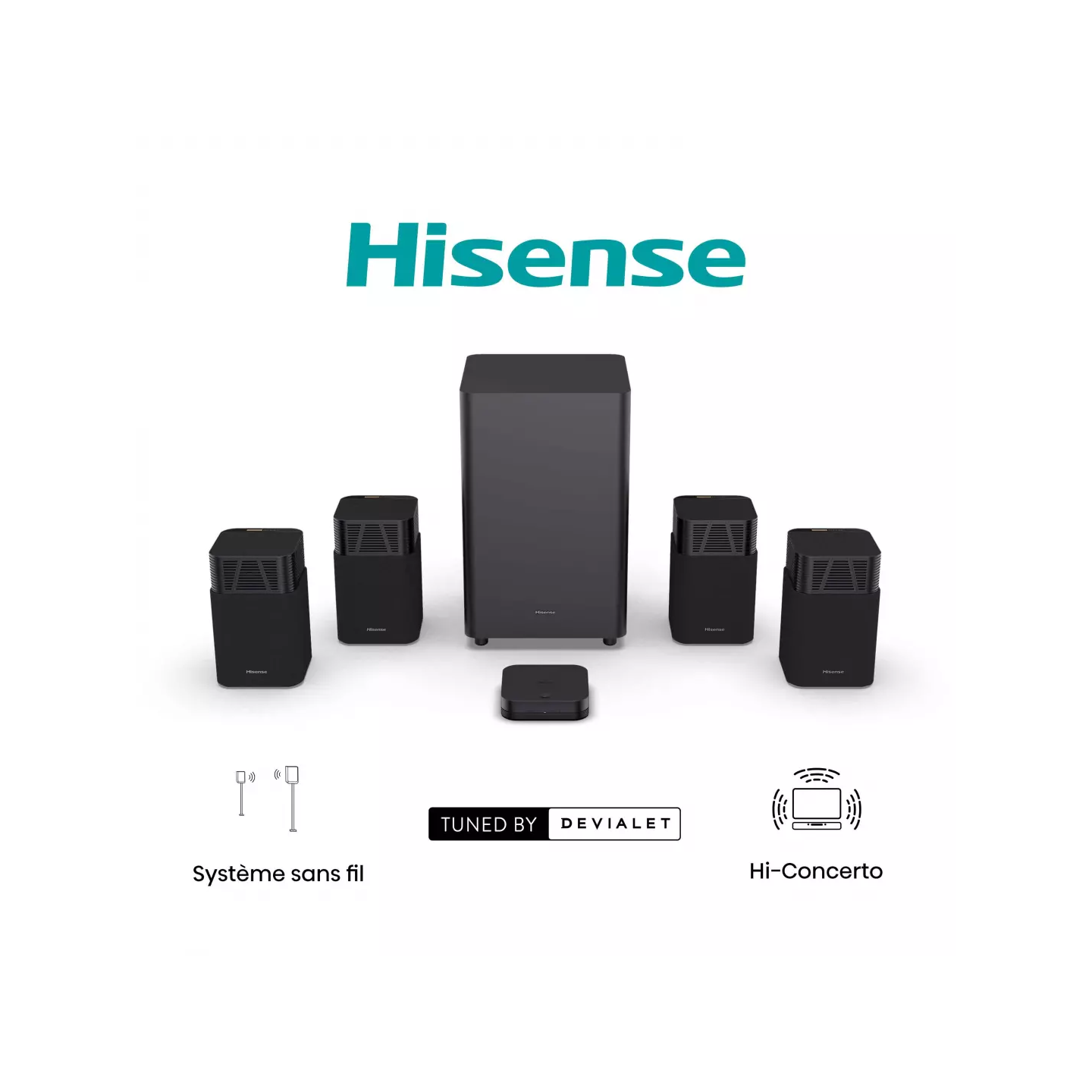 Barre de son Hisense HTSATURN 4.1.2 720 W Dolby Atmos | Nimestore