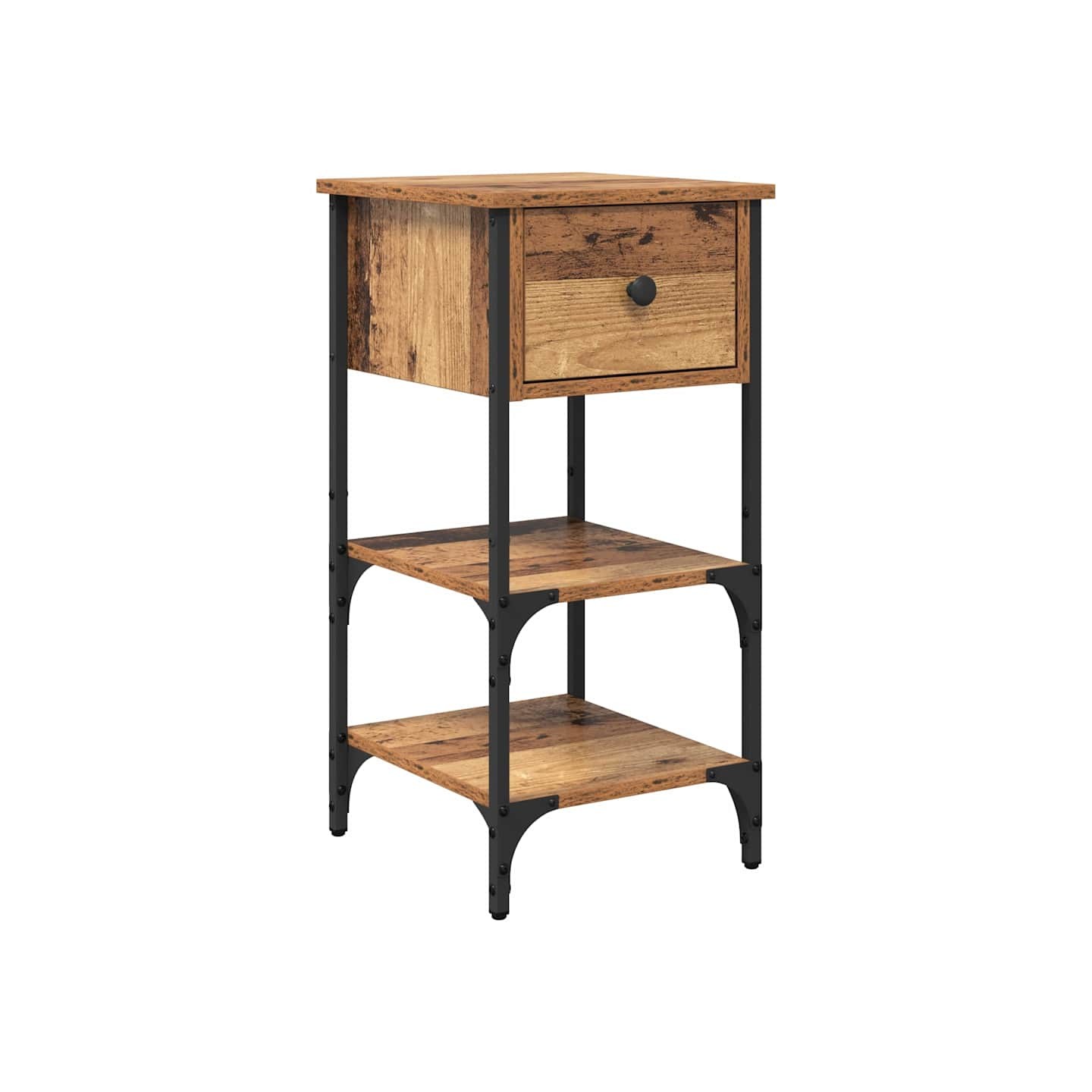 Cabinet de chevet Marron 33,5 x 36 x 70 cm Bois d’ingénierie