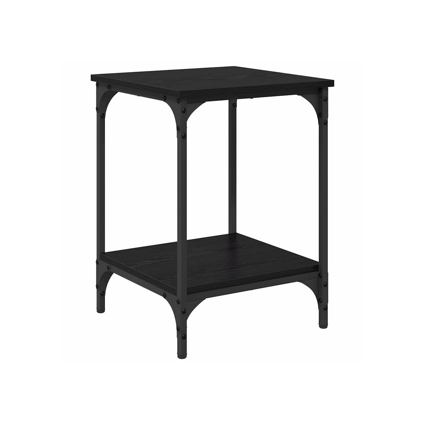 Table basse Chêne noir 40 x 40 x 55 cm Bois d'ingénierie