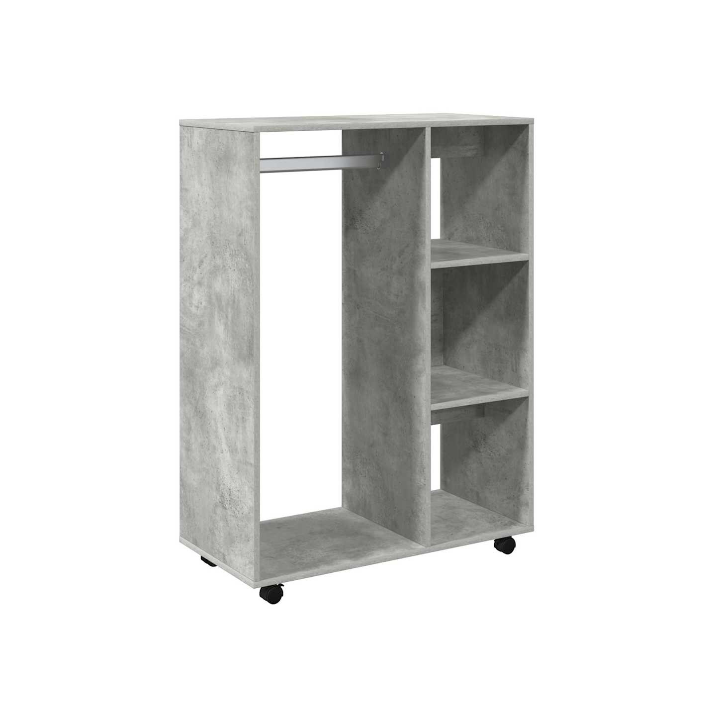 Garde-robe Gris béton 80x40x110 cm Bois d’ingénierie