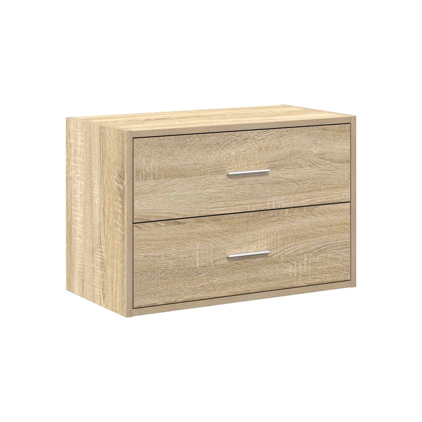 Armoire avec 2 tiroirs chêne sonoma 60x31x40 cm bois ingénierie