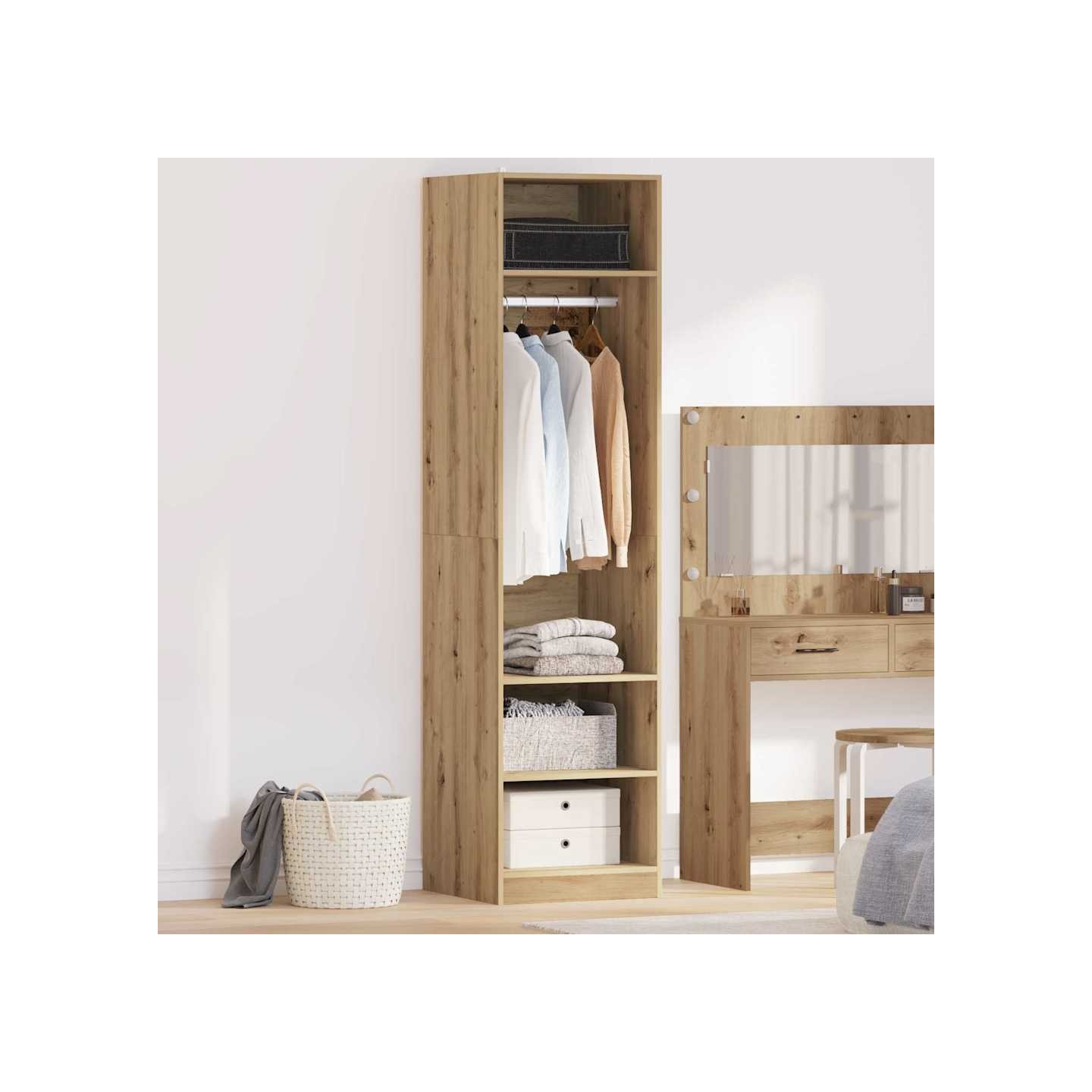 Armoire Chêne artisanal 50 x 50 x 200 cm Bois d'ingénierie