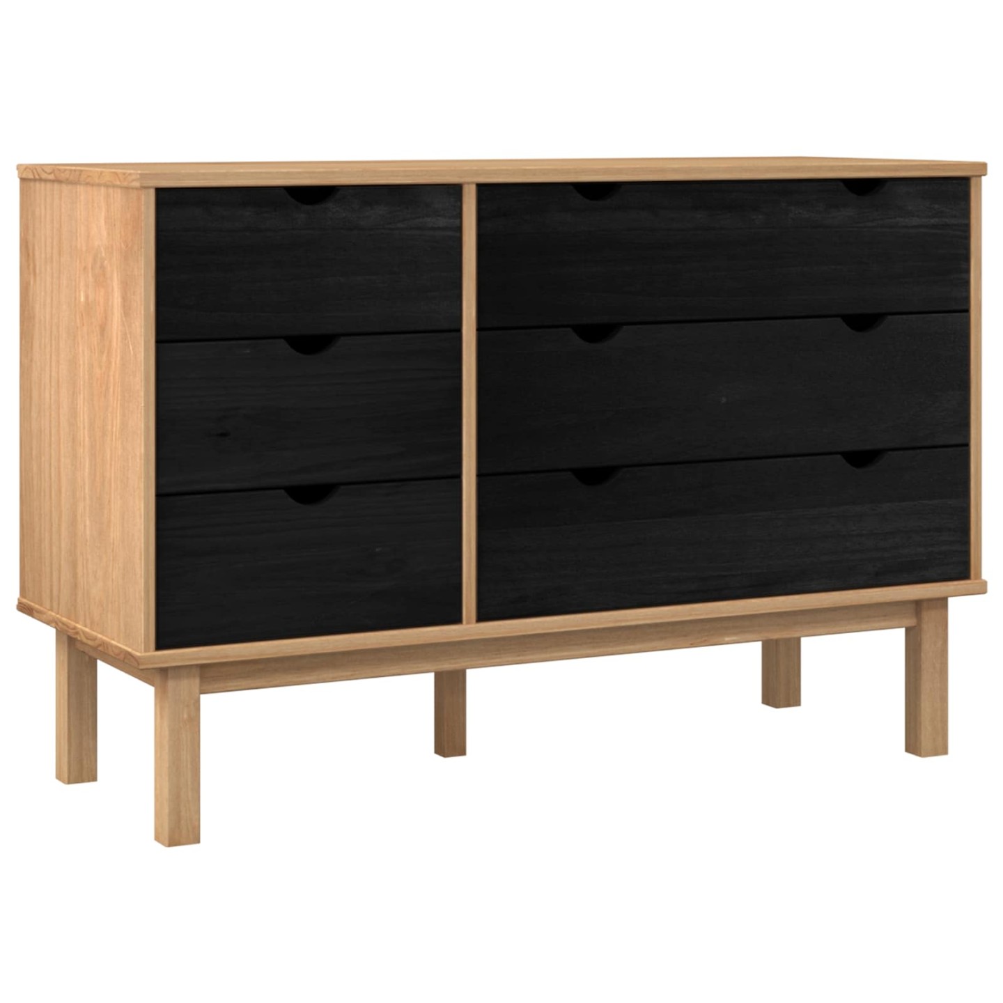 Armoire à tiroirs avec tiroir OTTA Noir 111 x 43 x 73,5 cm