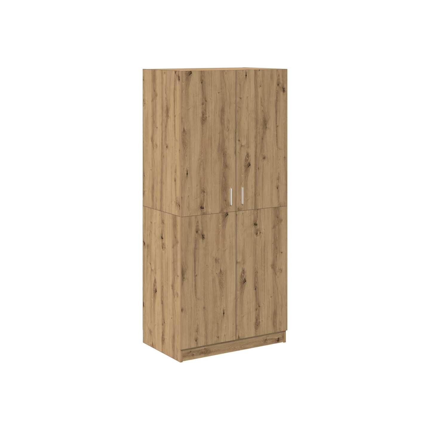 Armoire en chêne artisanal 90 x 52 x 200 cm bois d'ingénierie