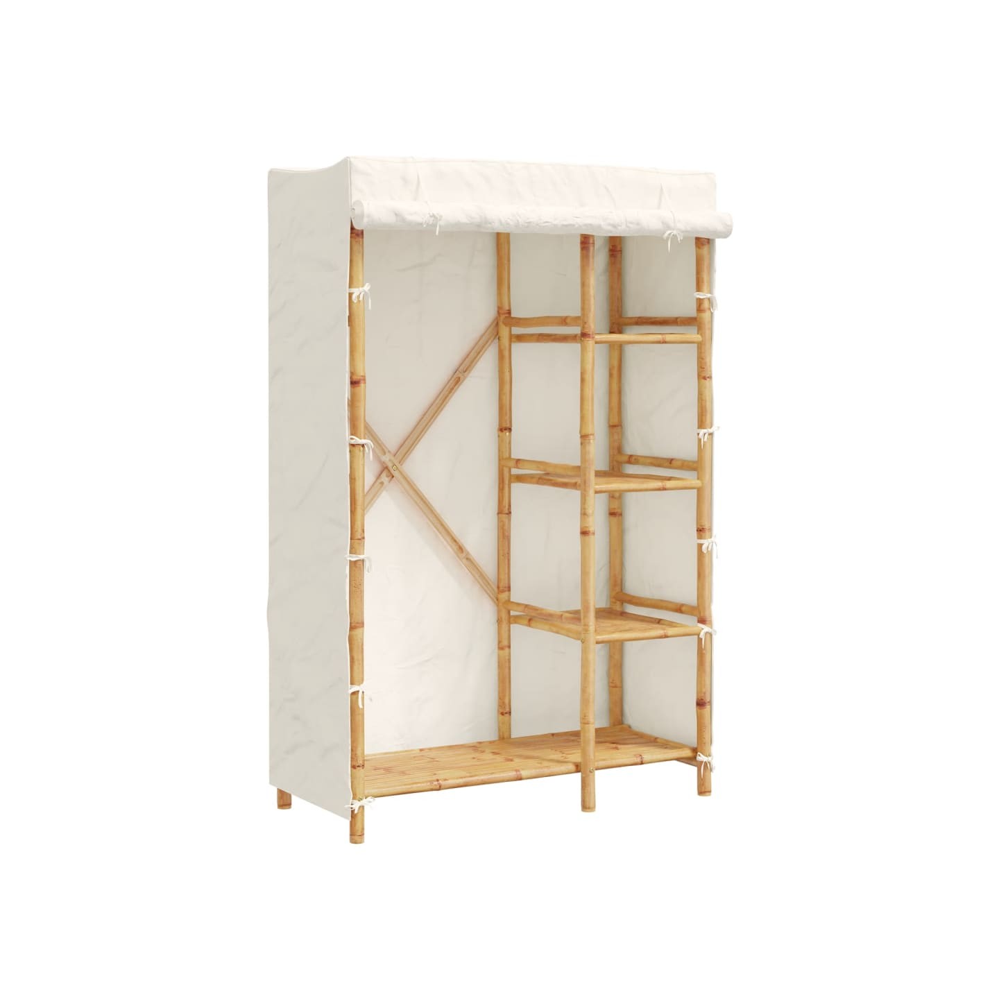 Garde-robe 110x45x170 cm bambou