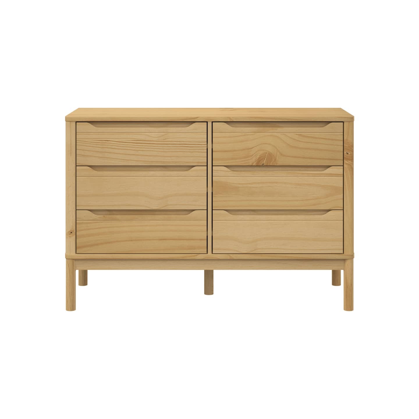 Commode FLORO cire marron bois de pin massif