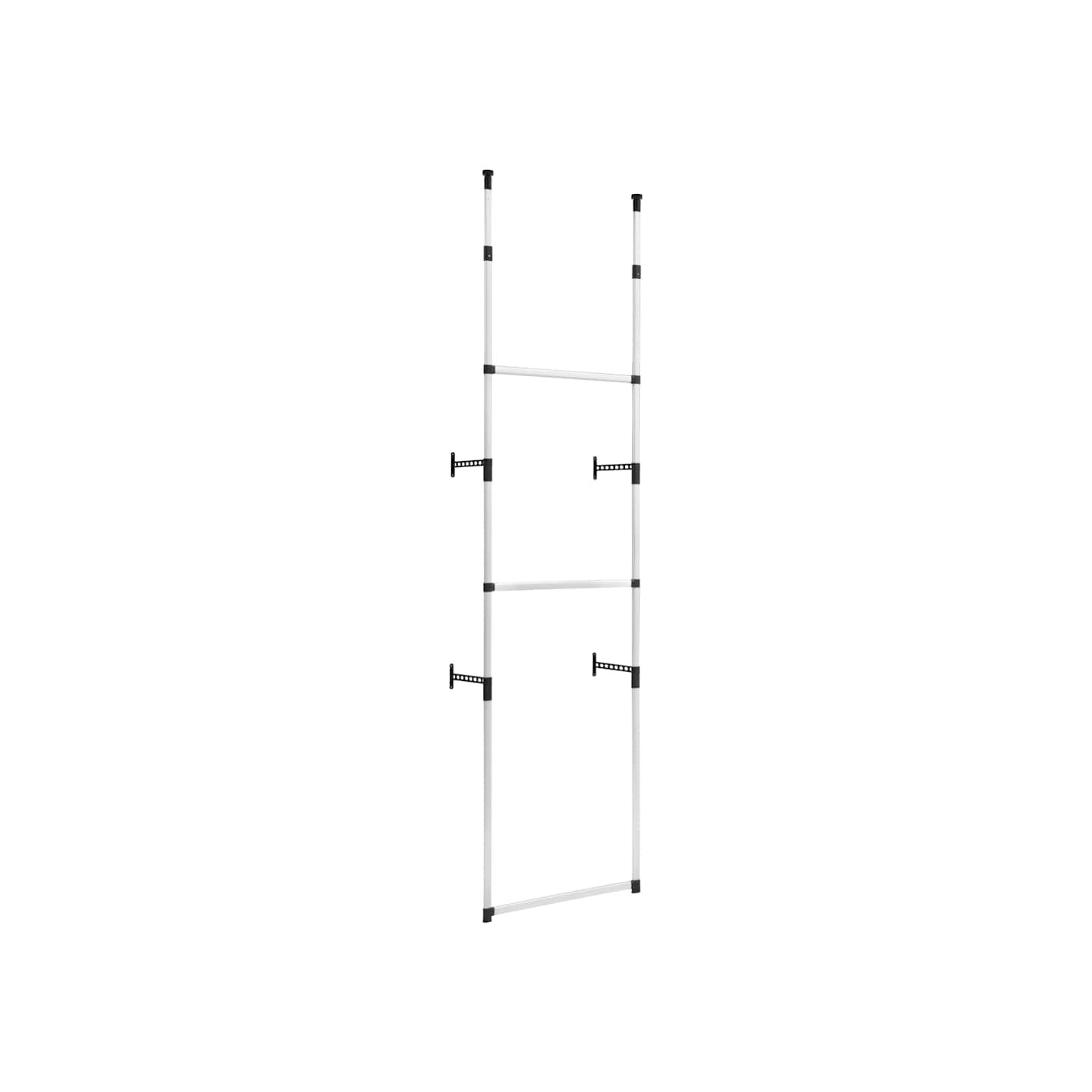 Système de garde-robe télescopique avec barres Aluminium