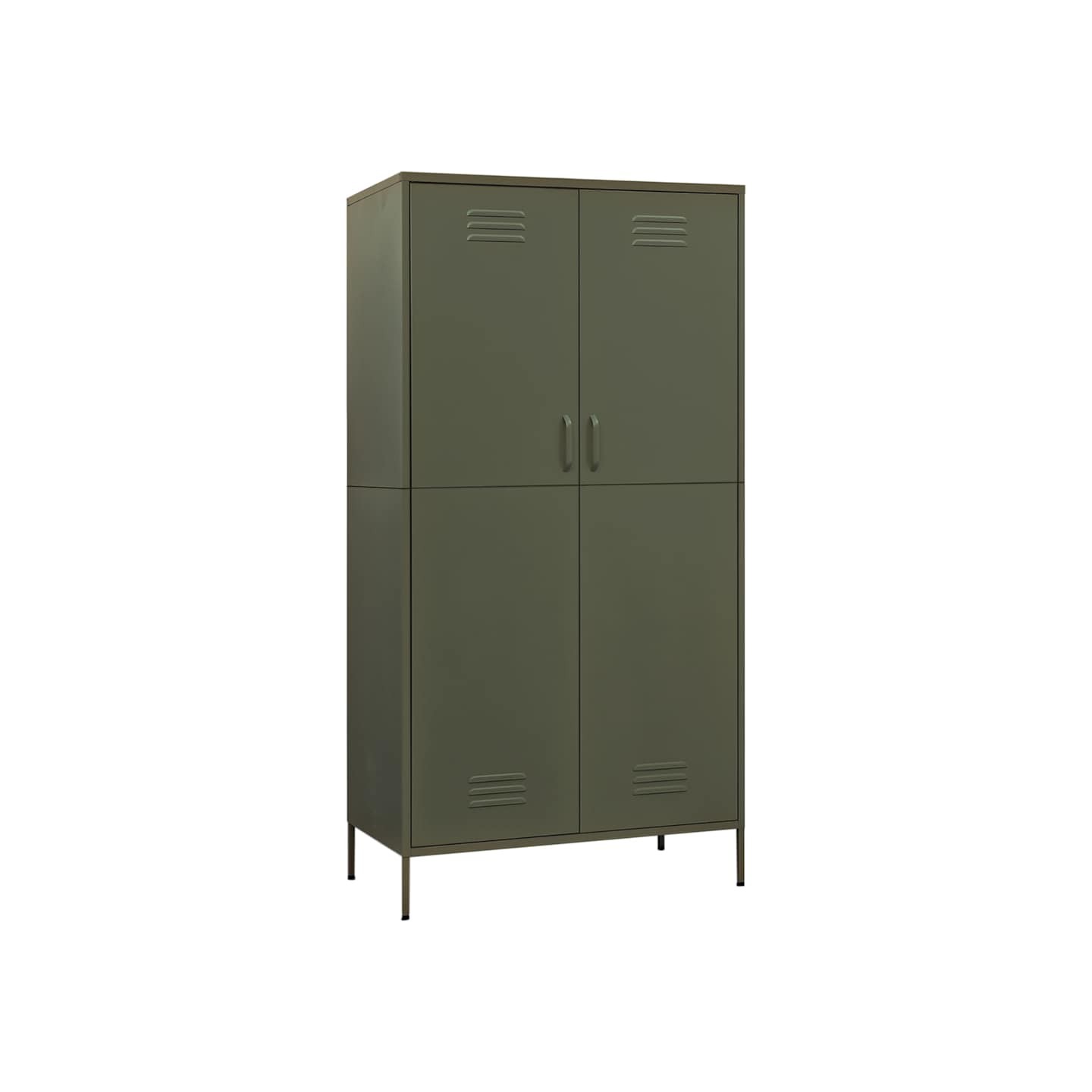 Garde-robe Vert olive 90x50x180 cm Acier