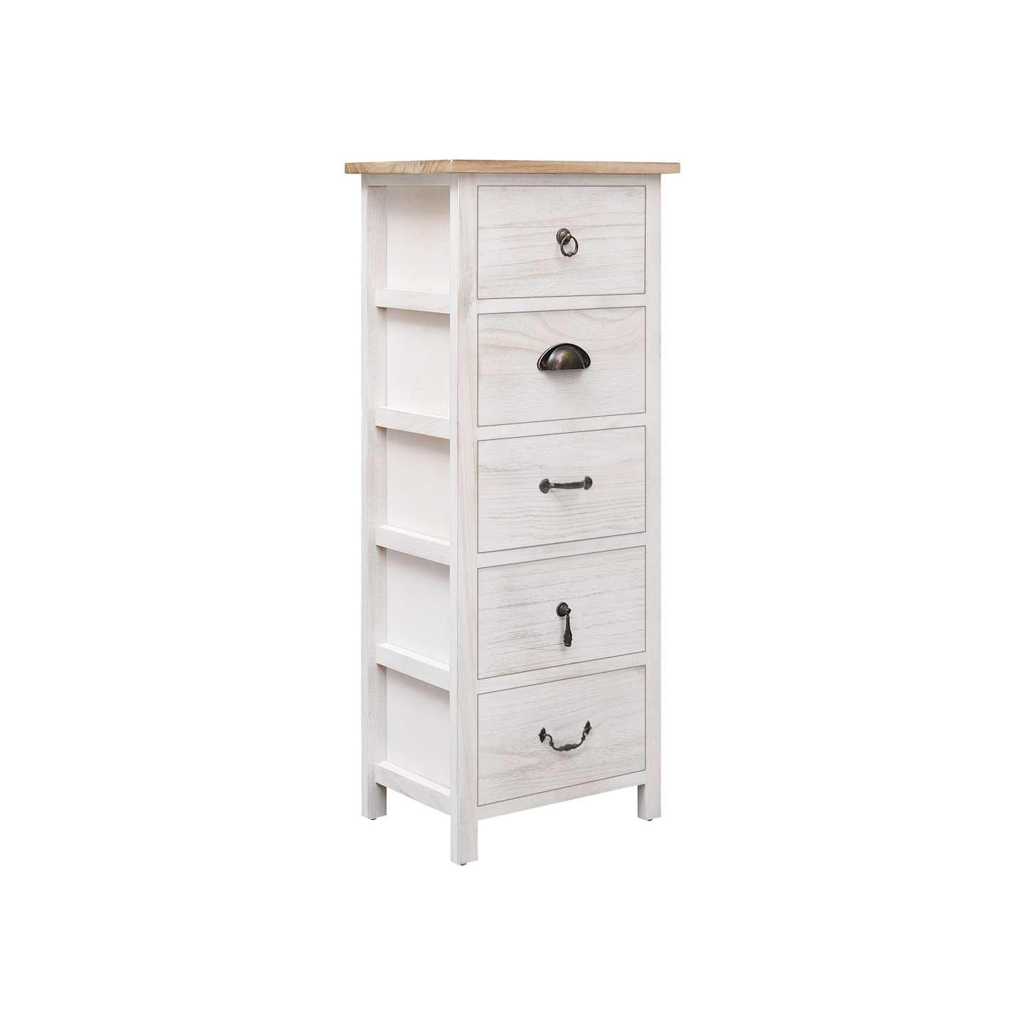 Armoire latérale 35x25x87 cm Bois de Paulownia