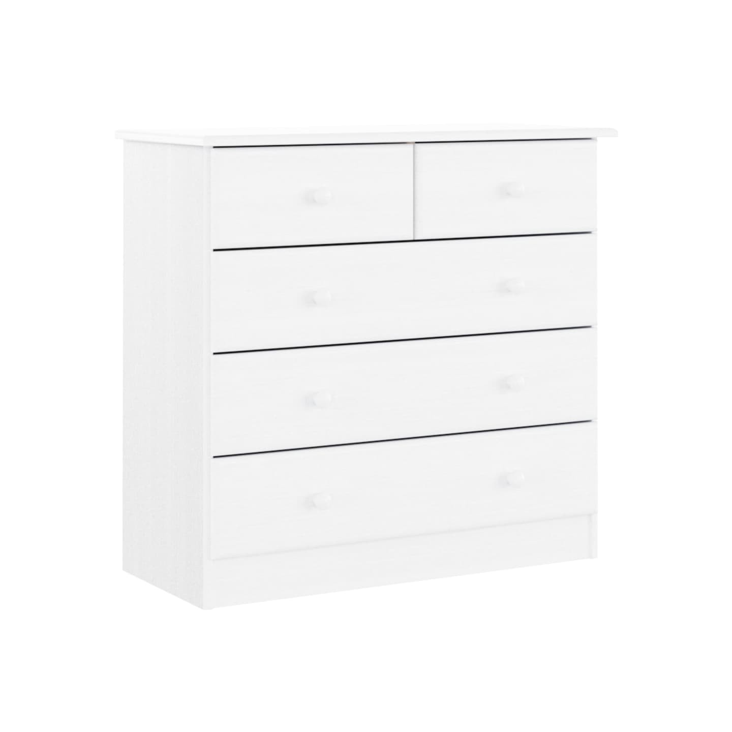 Commode ALTA blanc 77x35x73 cm bois massif de pin