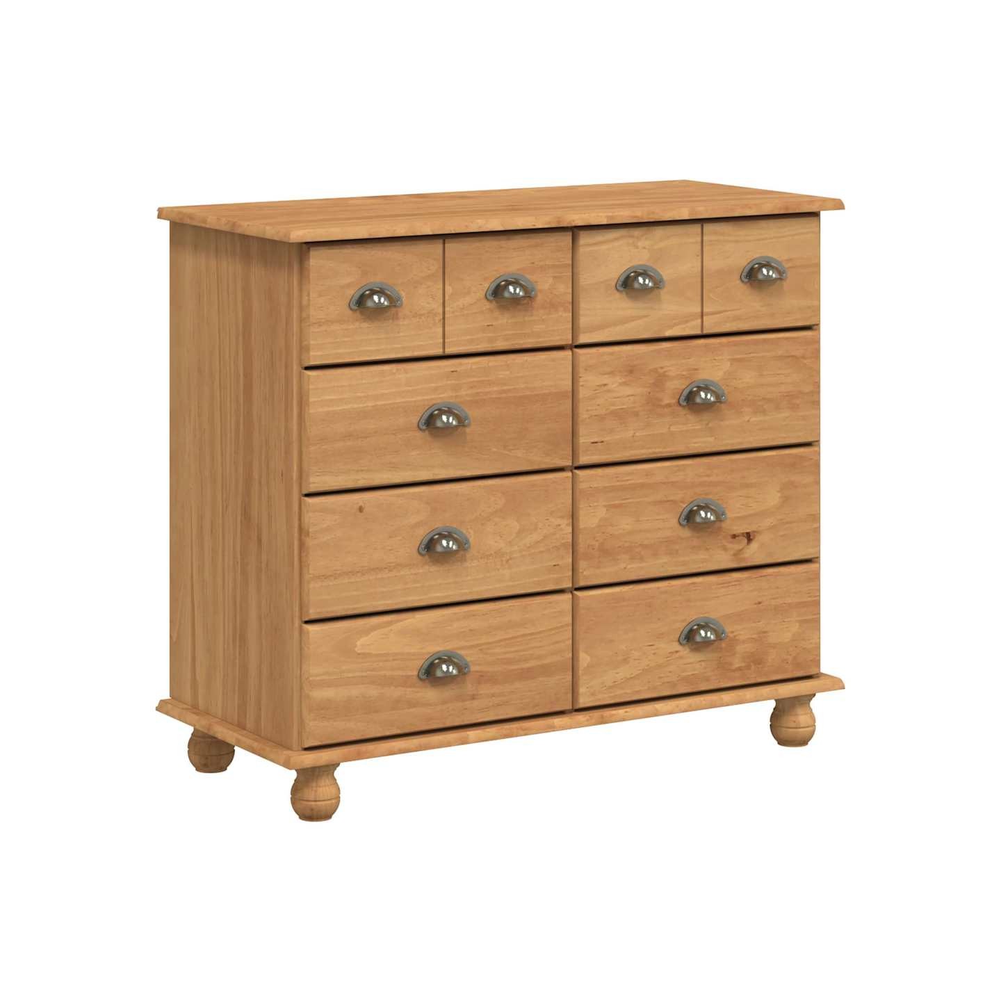 Commode ASKIM Marron 91 x 40 x 79 cm Bois de pin massif