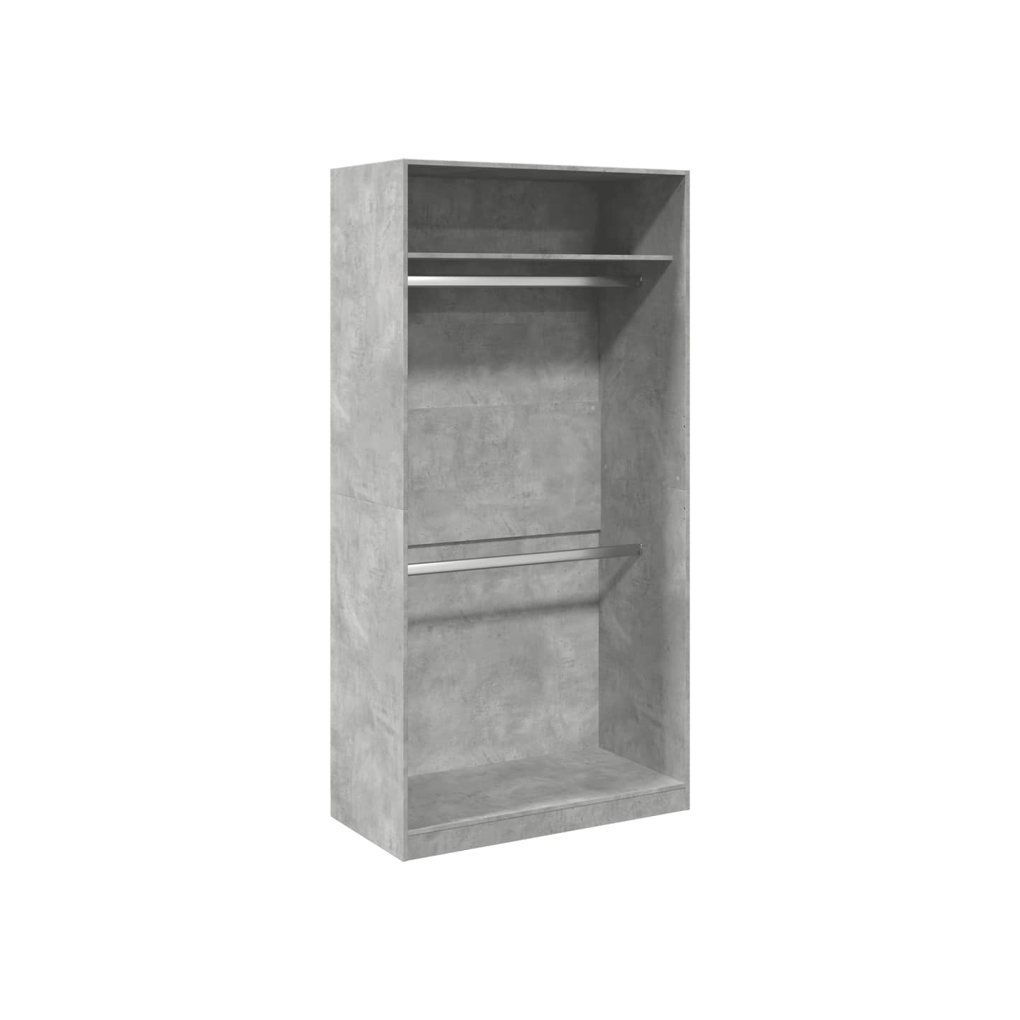 Garde-robe Gris béton 100x50x200 cm Aggloméré