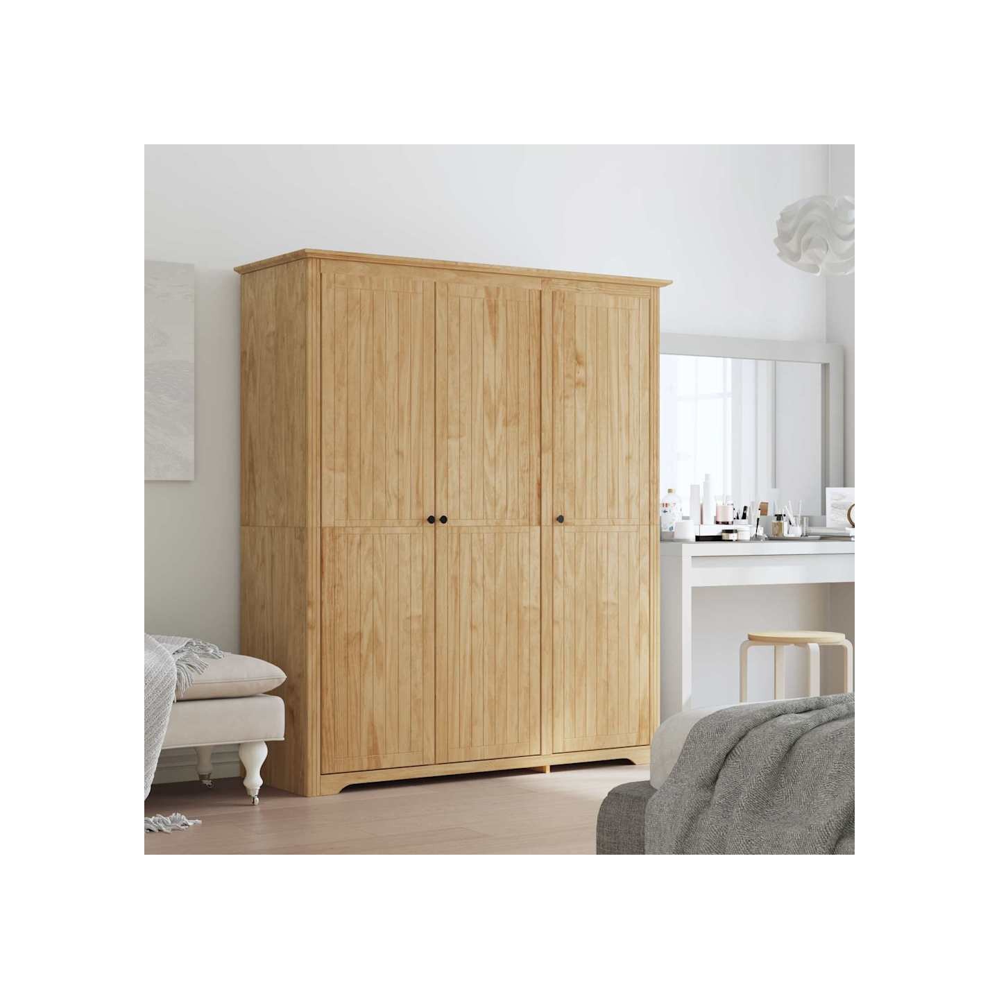 Armoire BODO Marron miel 146 x 53,5 x 173 cm Bois d'ingénierie
