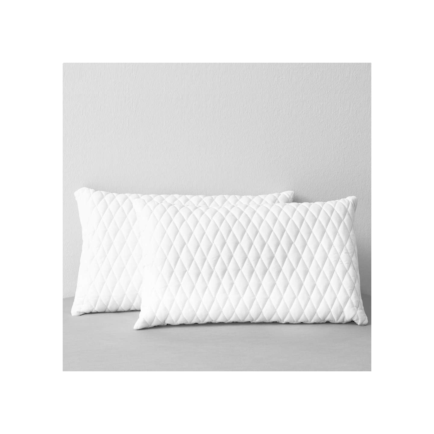 Oreillers lot de 2 80x40x14 cm Mousse à mémoire de forme