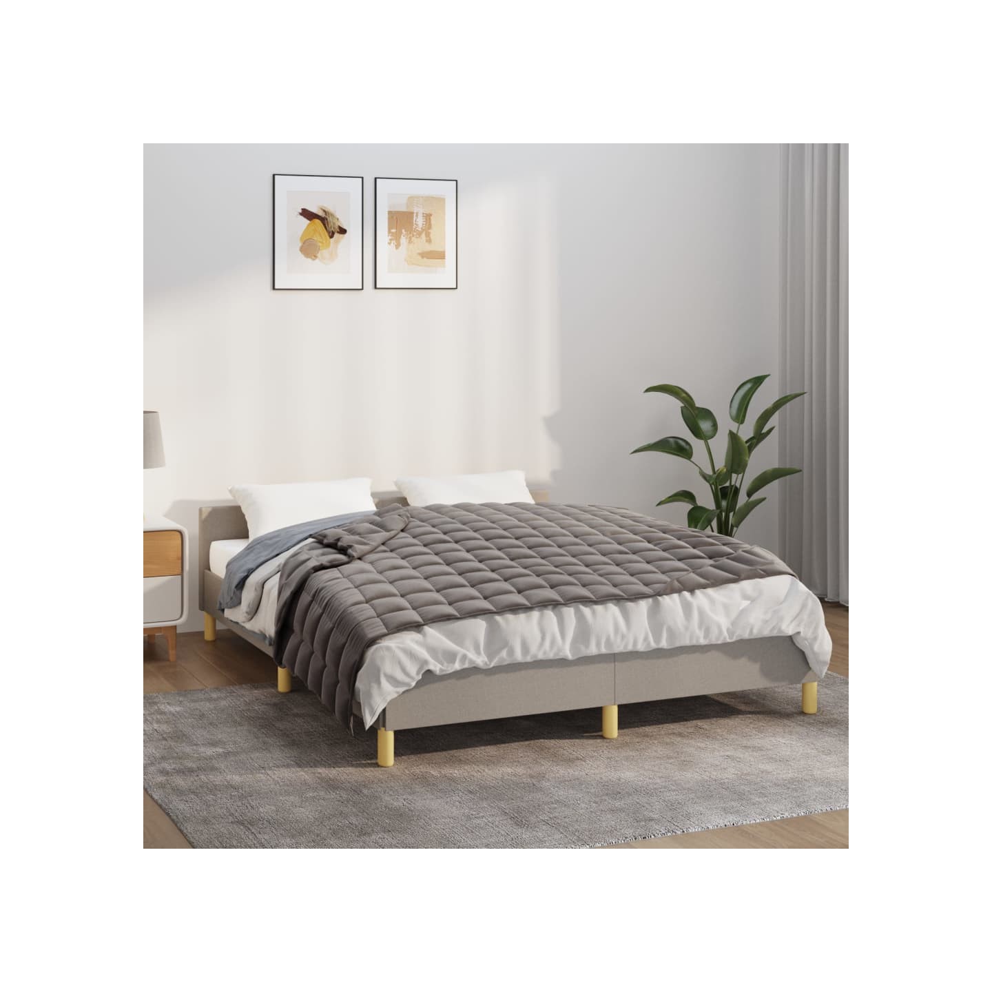 Couverture lestée Gris 122x183 cm 5 kg Tissu