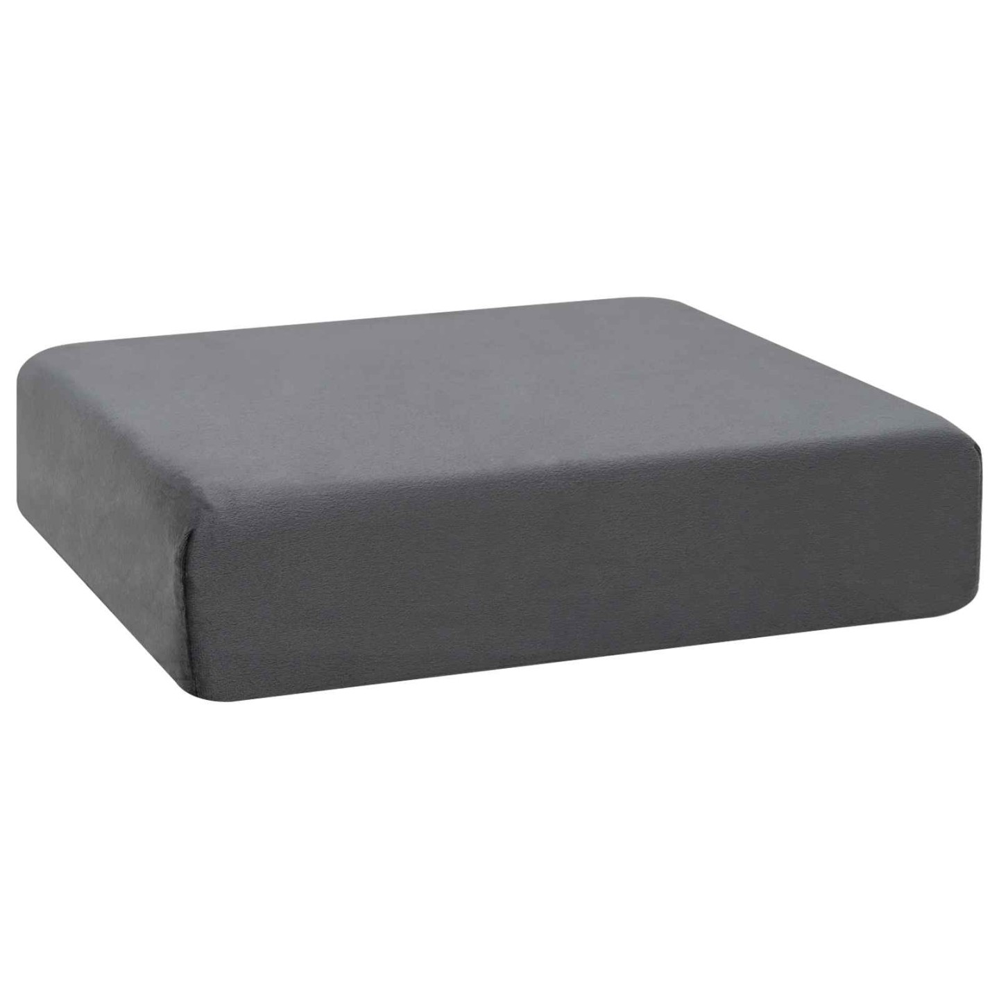 Coussin d’assise 40 x 40 x 10 cm Mousse PU Gris