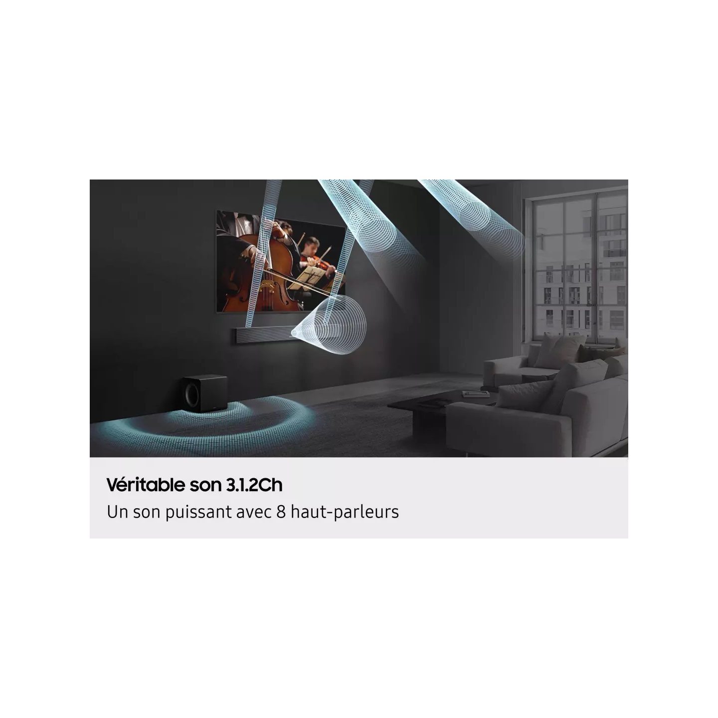 Barre de son Samsung HW-QS710F 3.1.2 Dolby Atmos | Nimestore