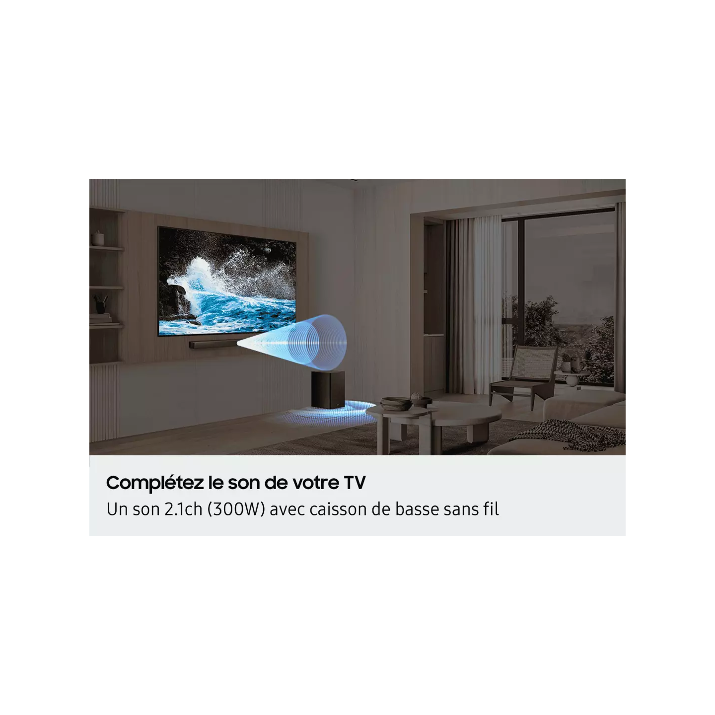 Barre de son Samsung HW-B460F 2.1 caisson sans fil | Nimestore