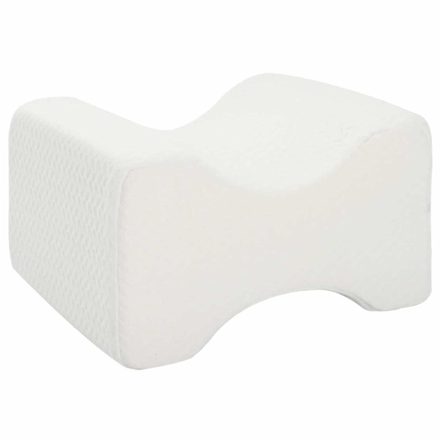 Knee Pillow Blanc Mousse à mémoire et polyester