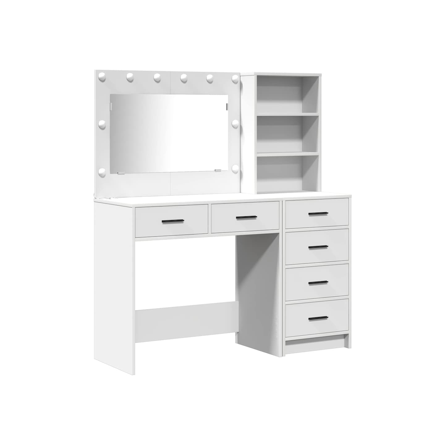 Table de Toilette 2 pc Blanc 78.5 x 41 x 135 cm