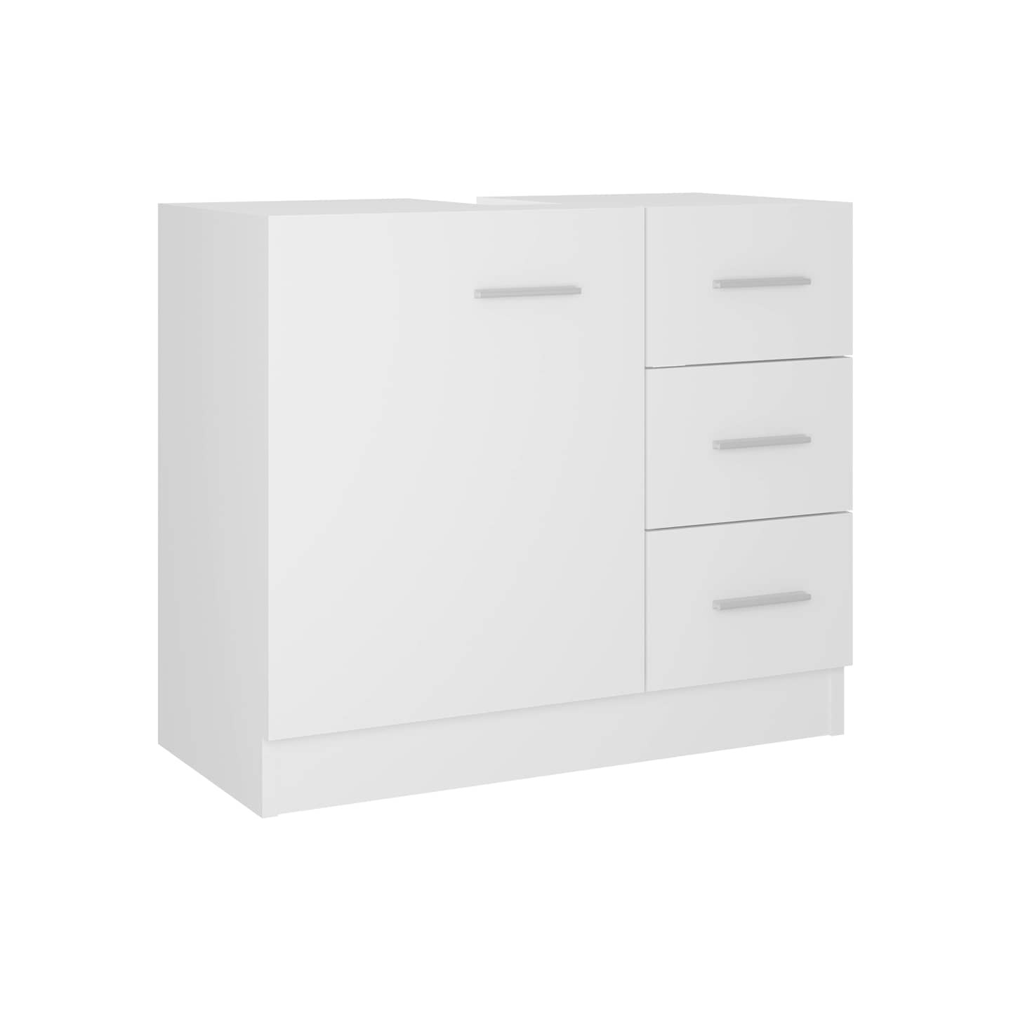 Armoire d'évier Blanc 63x30x54 cm Bois d'ingénierie