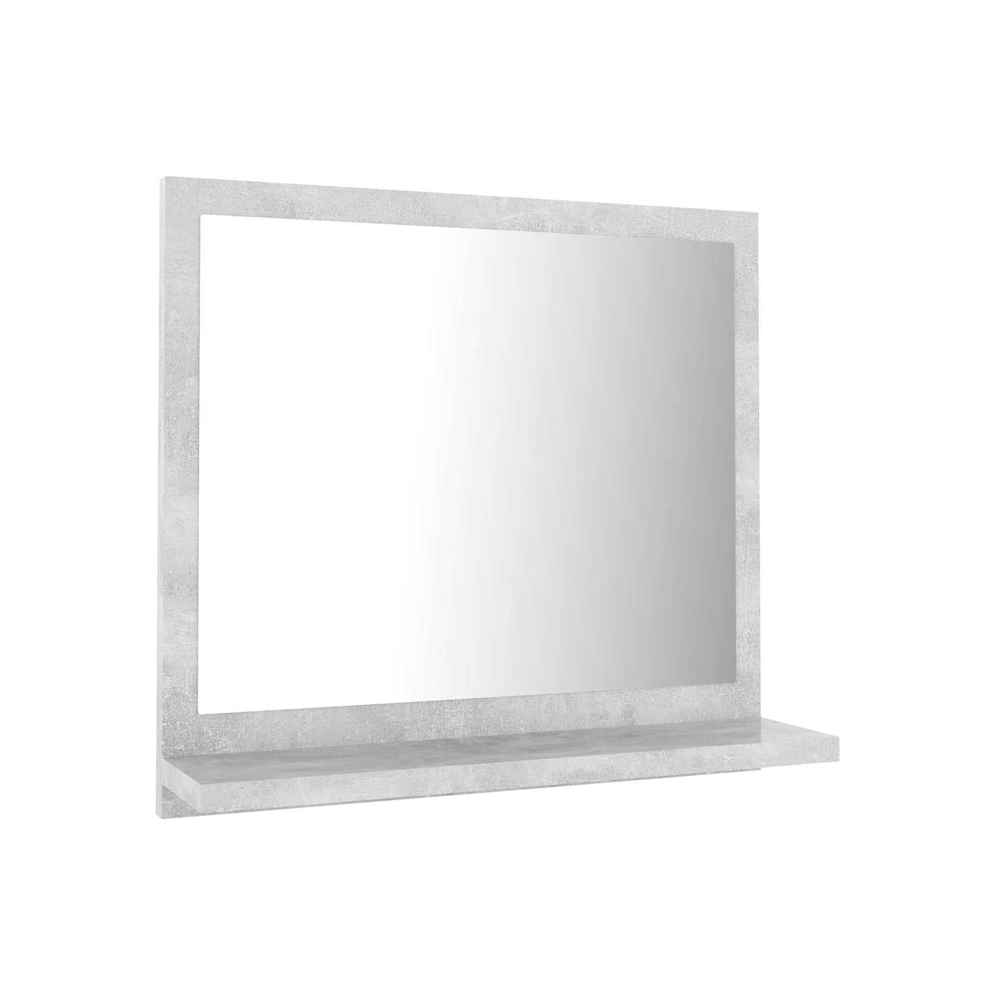 Miroir de salle de bain Gris béton 40x10,5x37cm Bois ingénierie