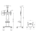 Chariot TV Multibrackets KC-MB-CR-4627 55-85" 90 kg | Nimestore
