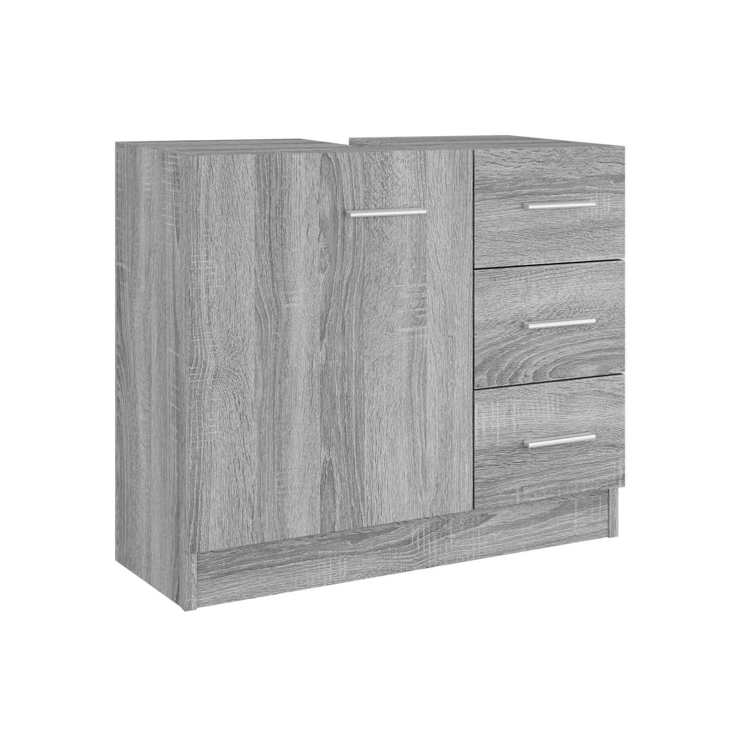 Armoire de lavabo Sonoma gris 63x30x54 cm Bois d'ingénierie