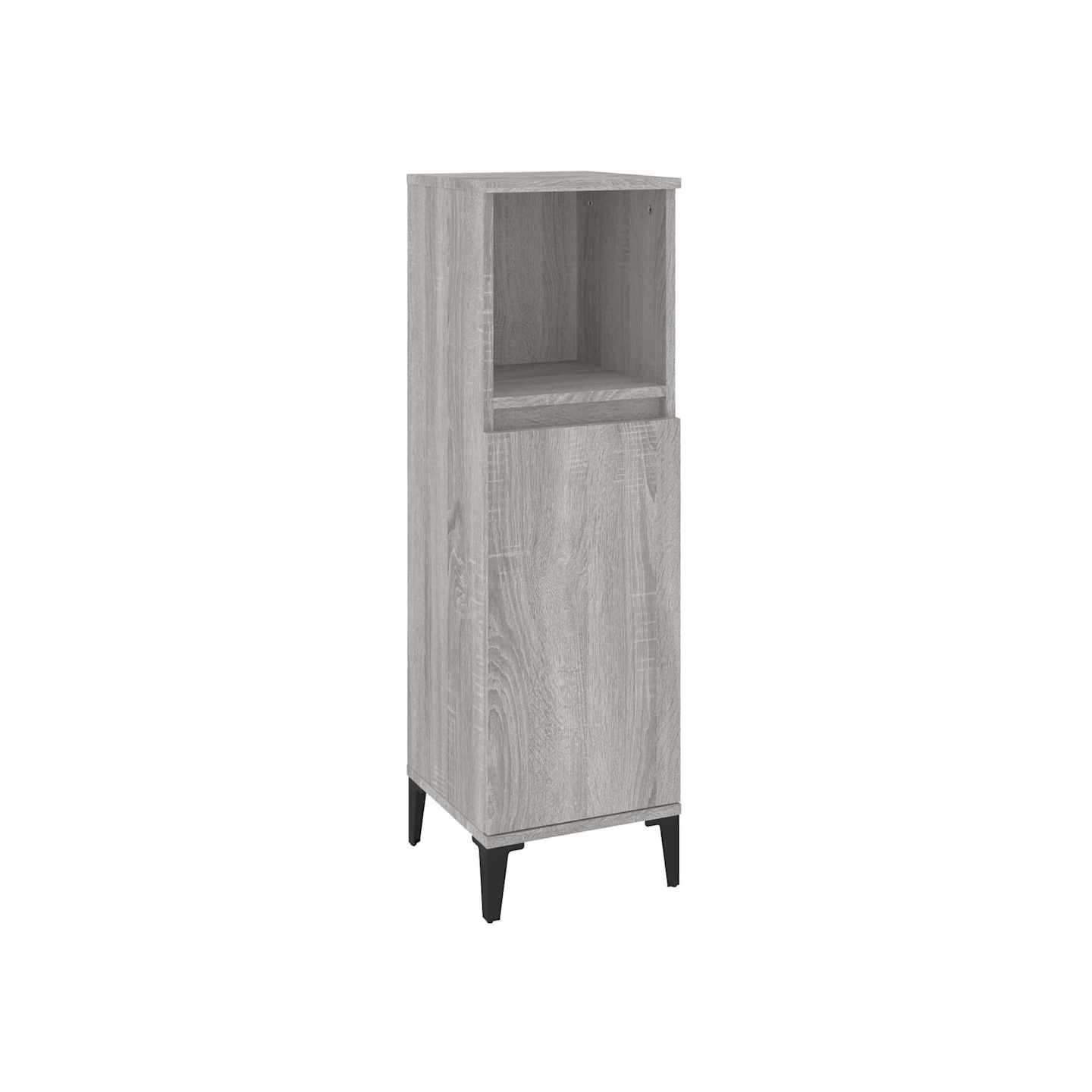 Armoire salle de bain sonoma gris 30x30x100 cm