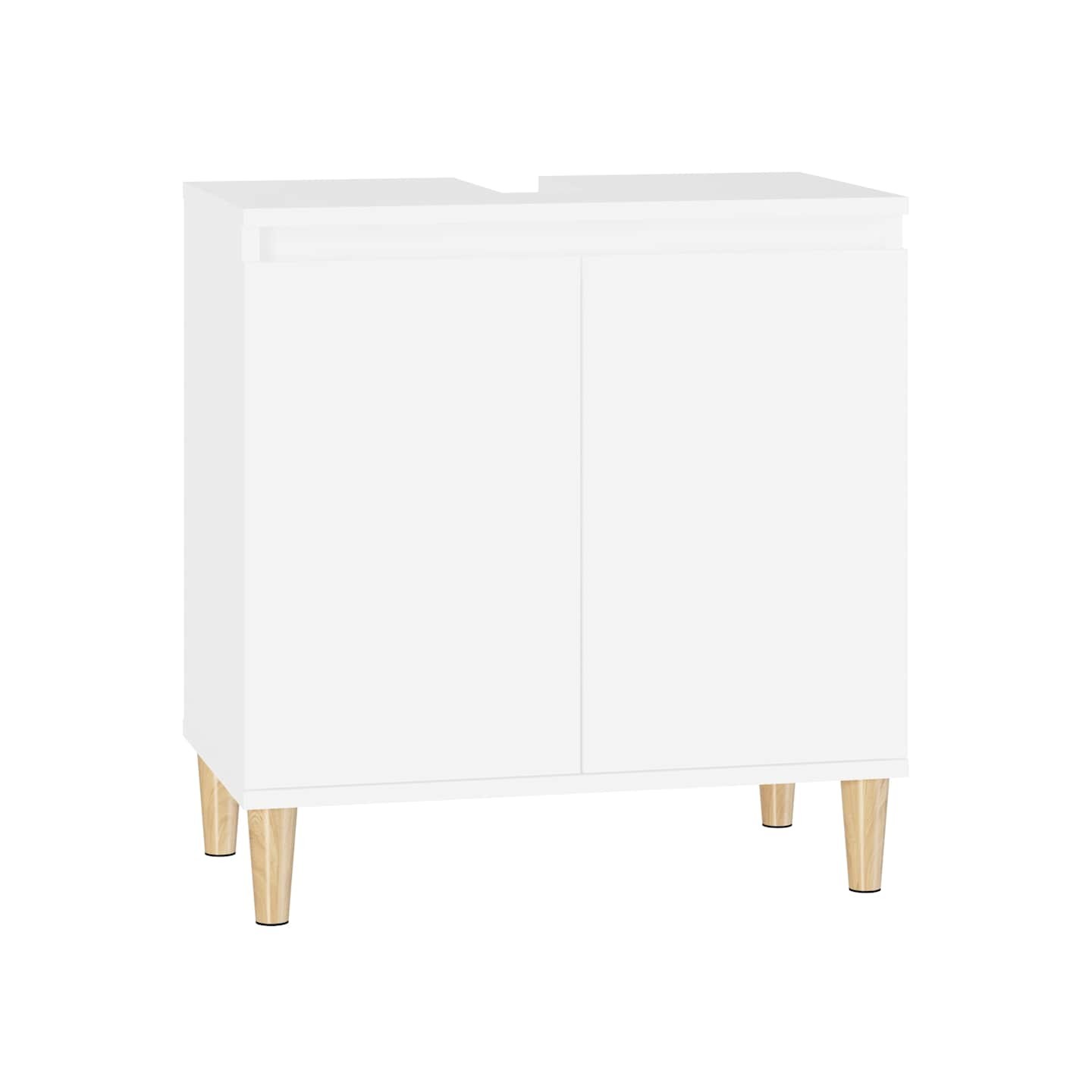 Meuble d'évier blanc 58x33x60 cm bois d'ingénierie