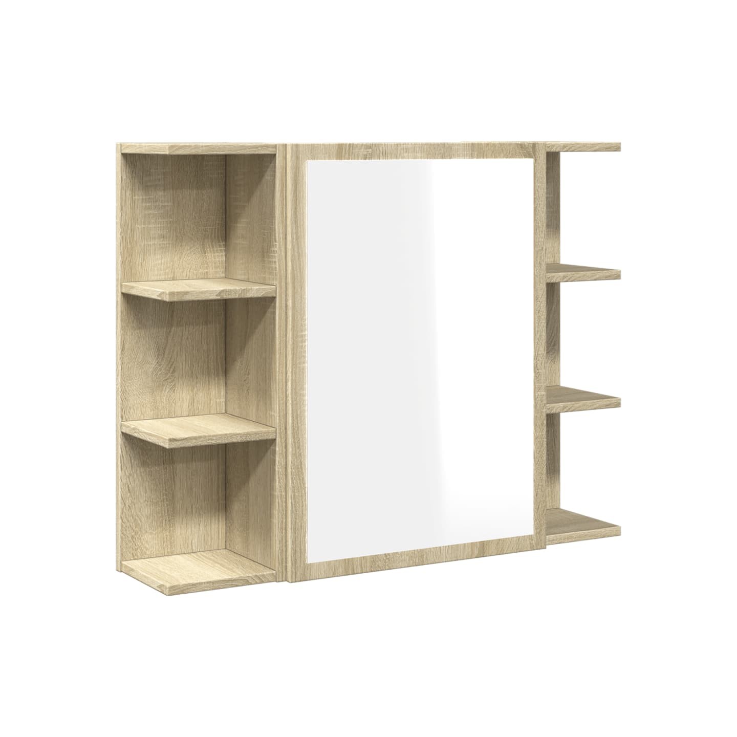 Armoire à miroir de bain Chêne sonoma 80x20,5x64 cm Aggloméré