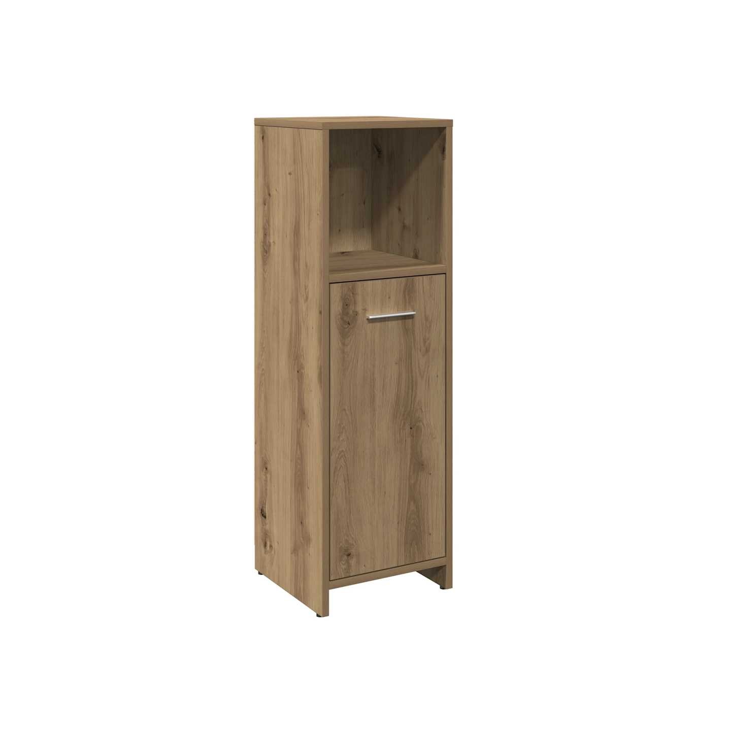 Armoire de bain chêne artisanal 30x30x95 cm bois d'ingénierie