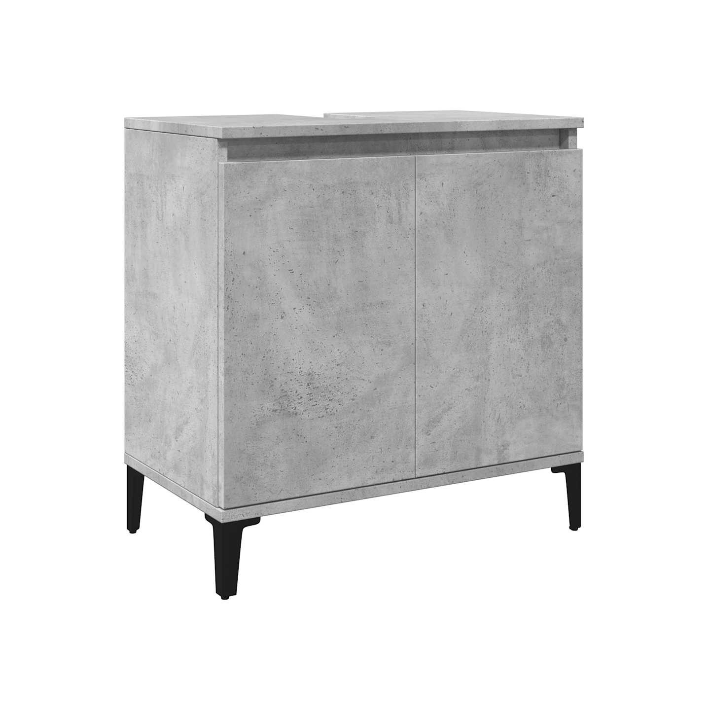 Meuble d'évier gris béton 58x33x60 cm bois d'ingénierie