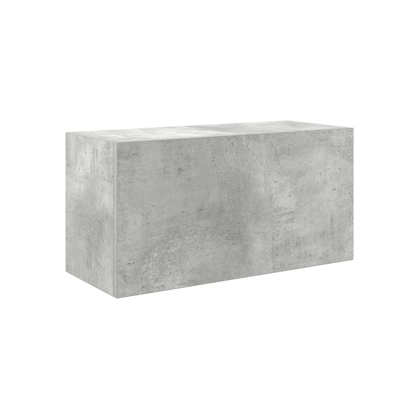 Armoire murale de bain gris béton 60x25x30 cm bois d'ingénierie