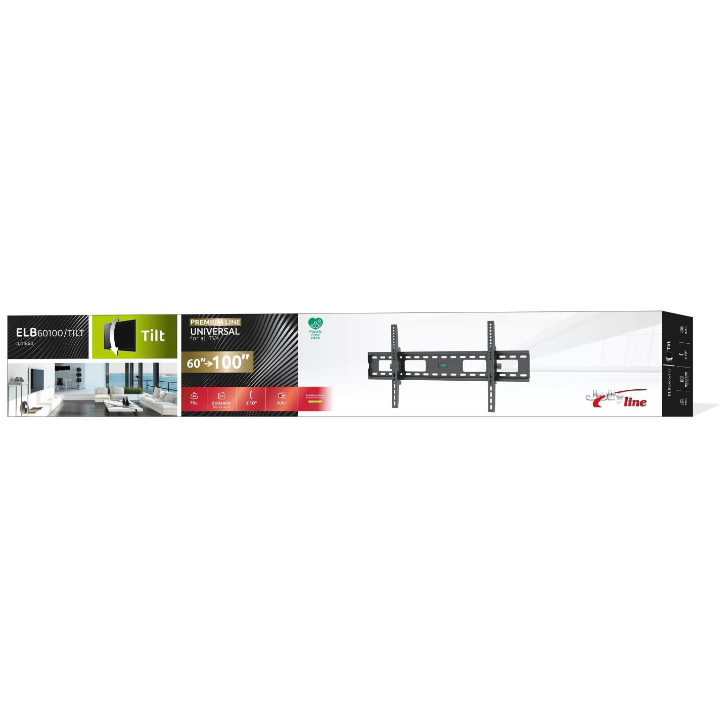 Support TV mural MBG ELB60100-TILT inclinable 60-100" | Nimestore