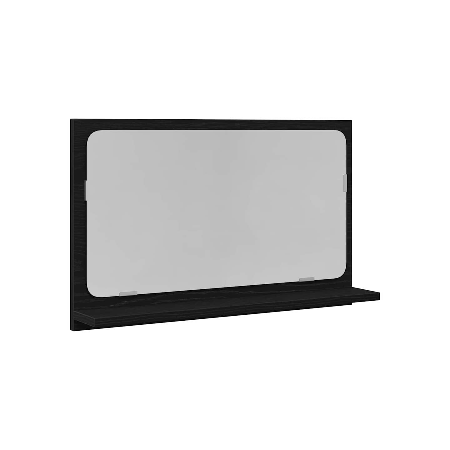 Étagère Miroir Chêne noir 60 x 10,5 x 37 cm Bois d'ingénierie