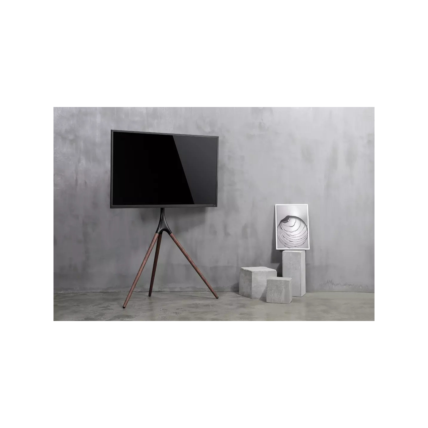 Support TV chevalet MBG TRIWOOD4270 42-70" noir et bois | Nimestore