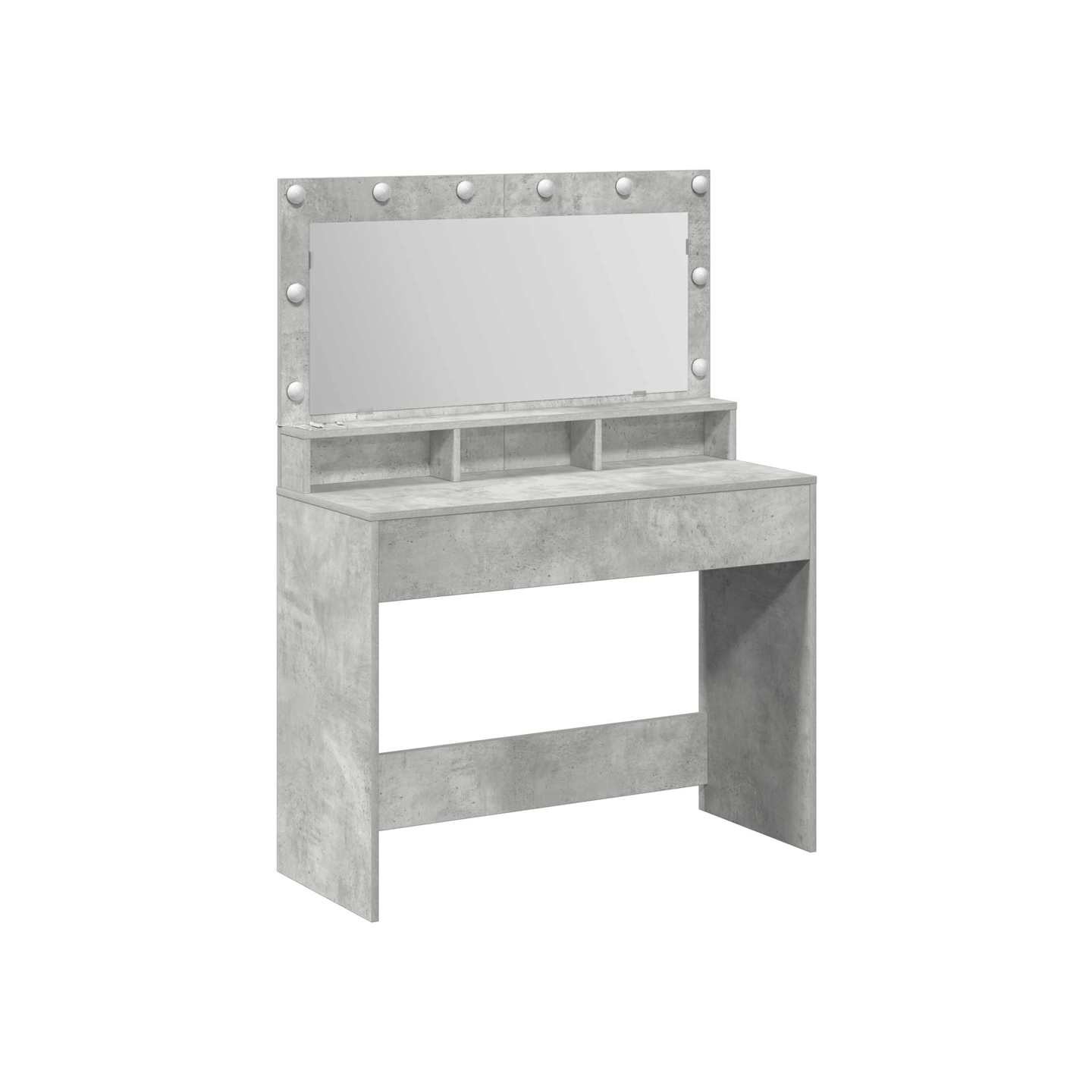 Table de Toilette Gris béton 100 x 41 x 135 cm